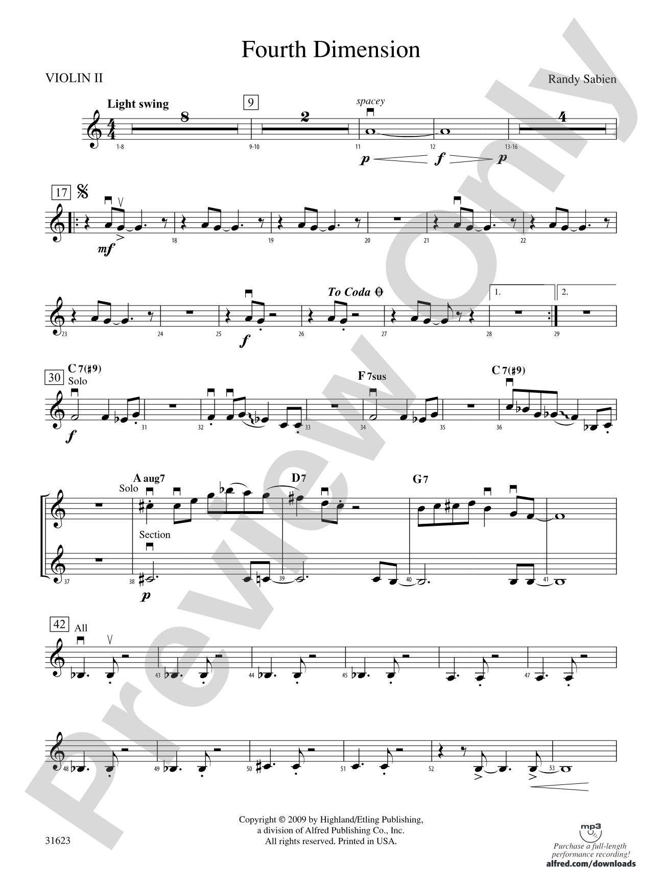 Fourth Dimension: 2nd Violin