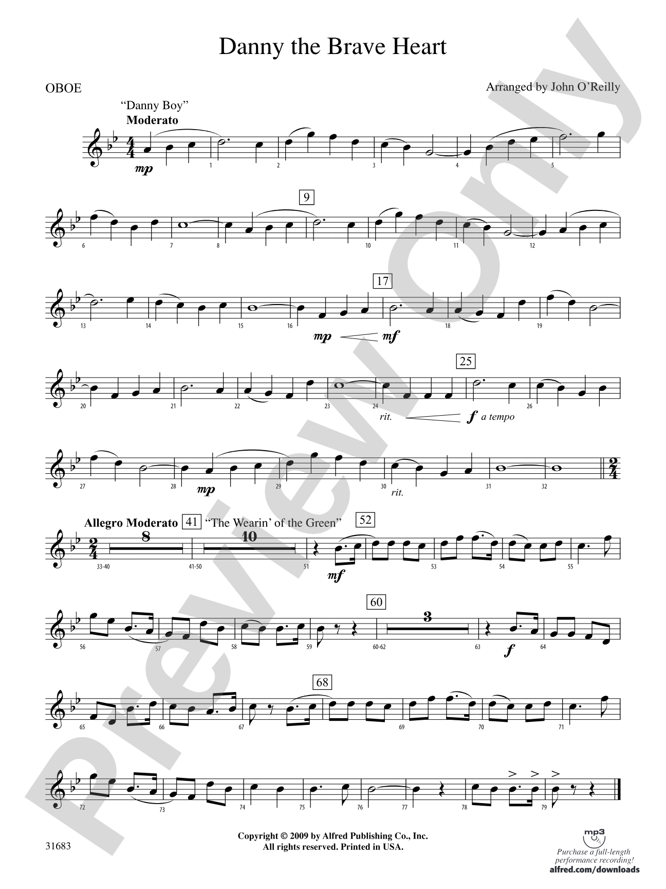 Danny the Brave Heart: Oboe