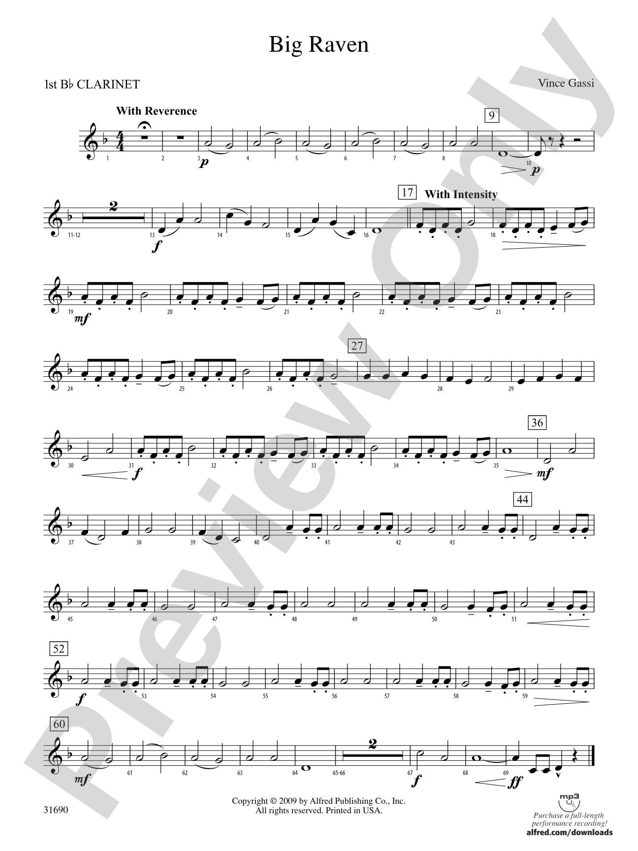 Big Raven: 1st B-flat Clarinet