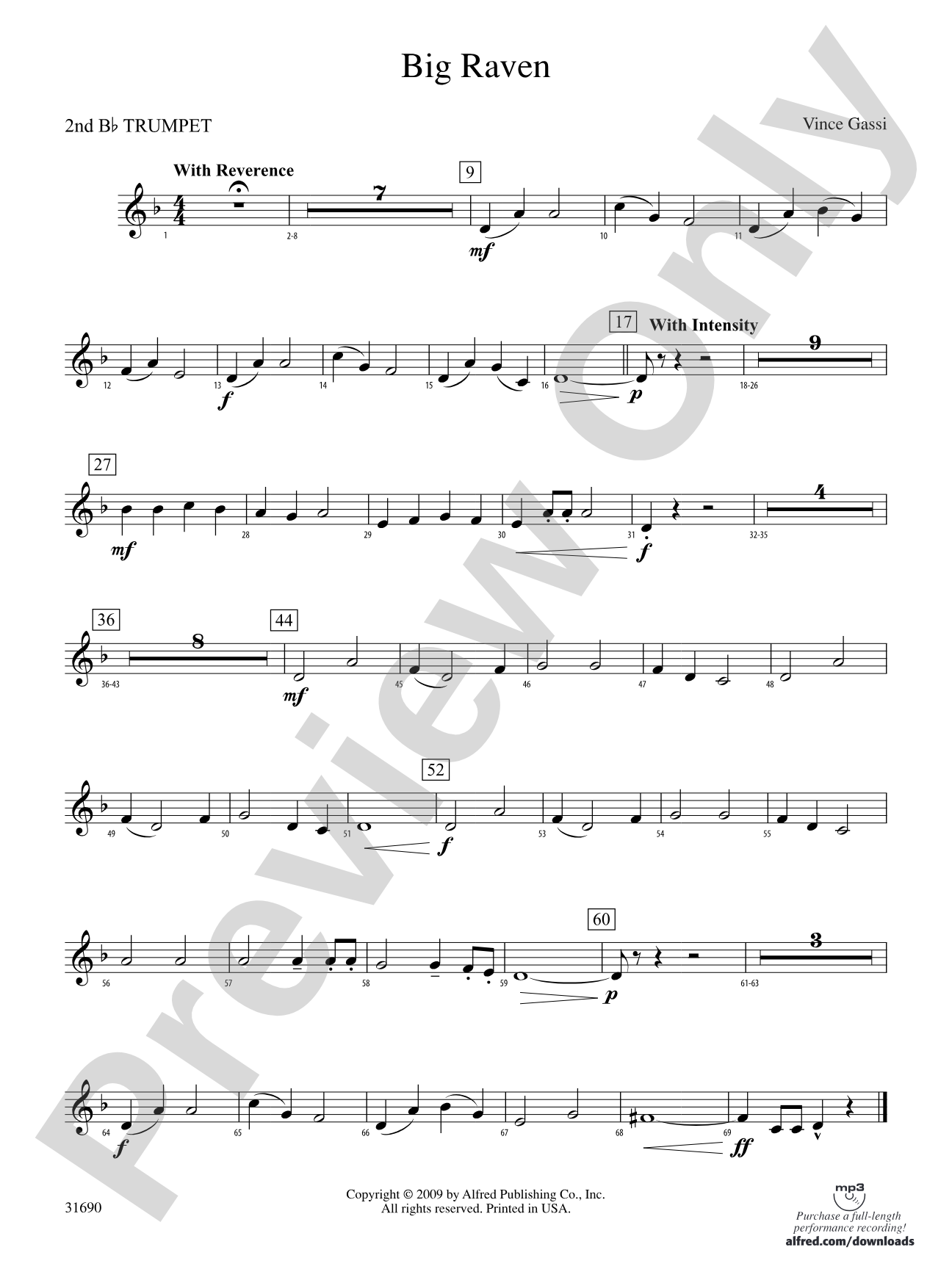 Big Raven: 2nd B-flat Trumpet