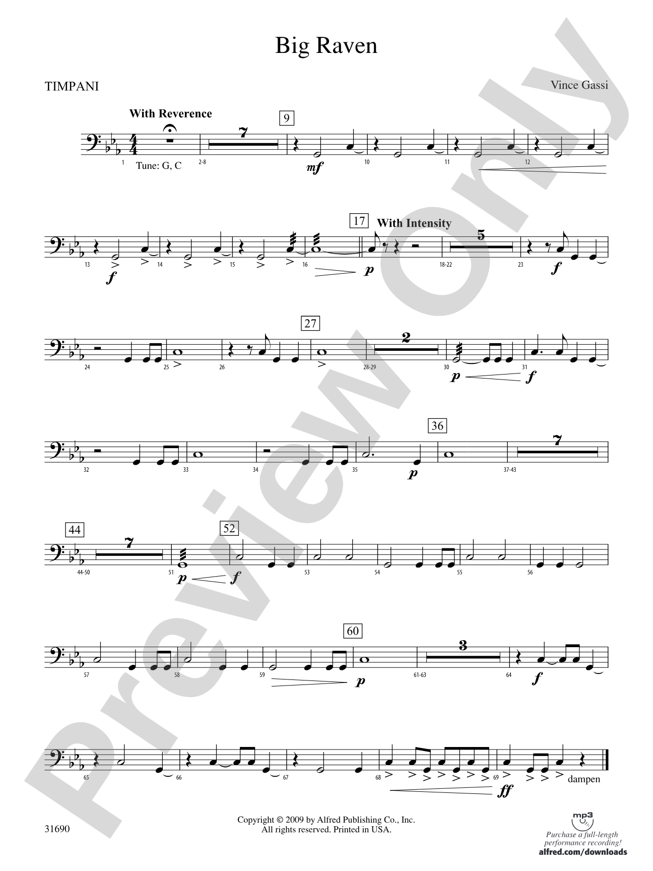 Big Raven: Timpani