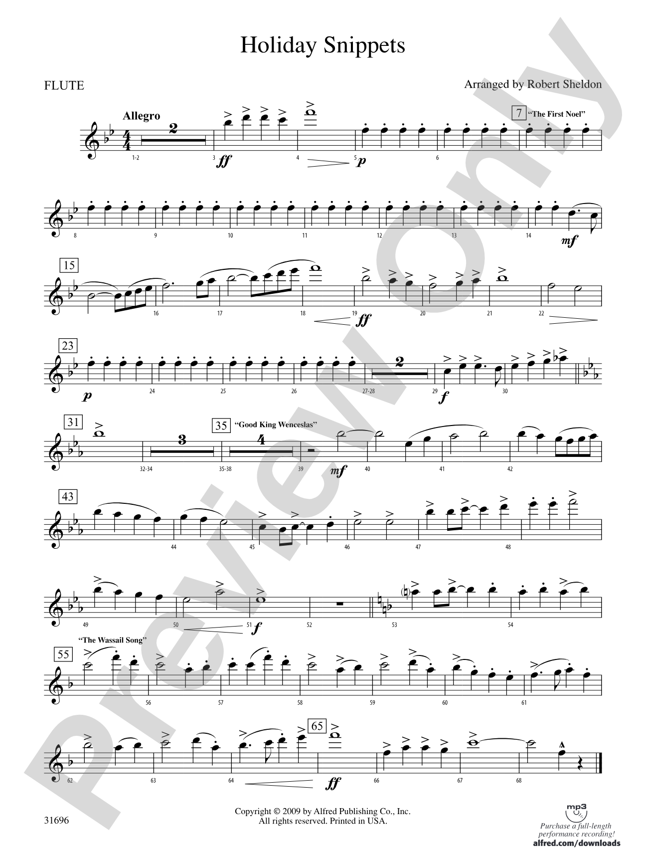 Holiday Snippets: Flute