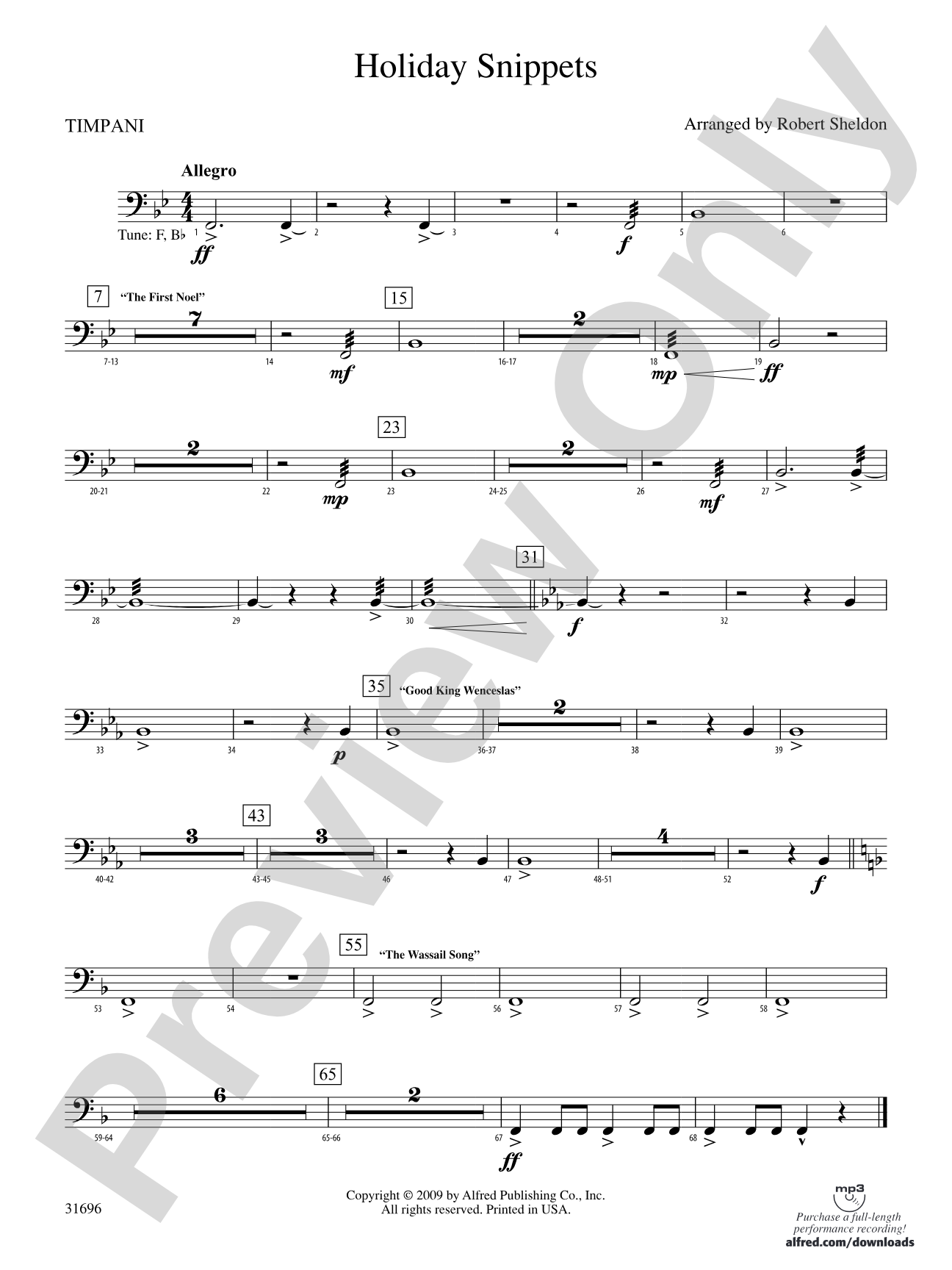 Holiday Snippets: Timpani