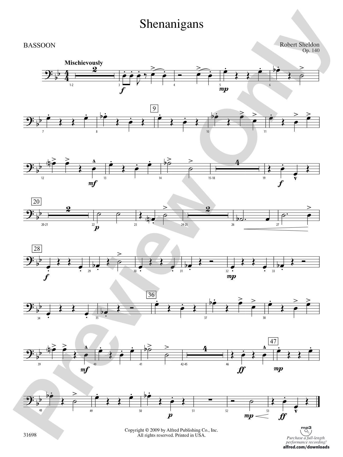 Shenanigans: Bassoon