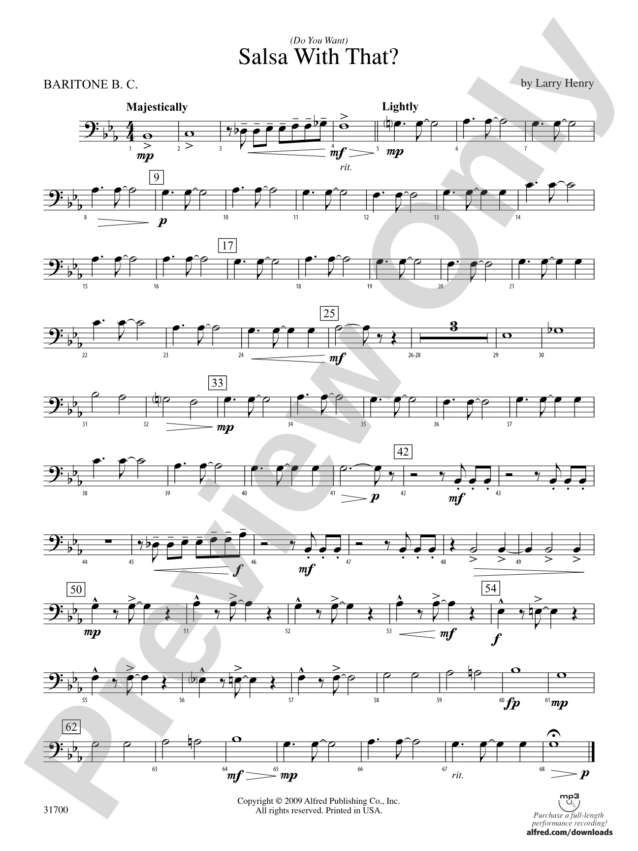 (Do You Want) Salsa with That?: Baritone B.C.