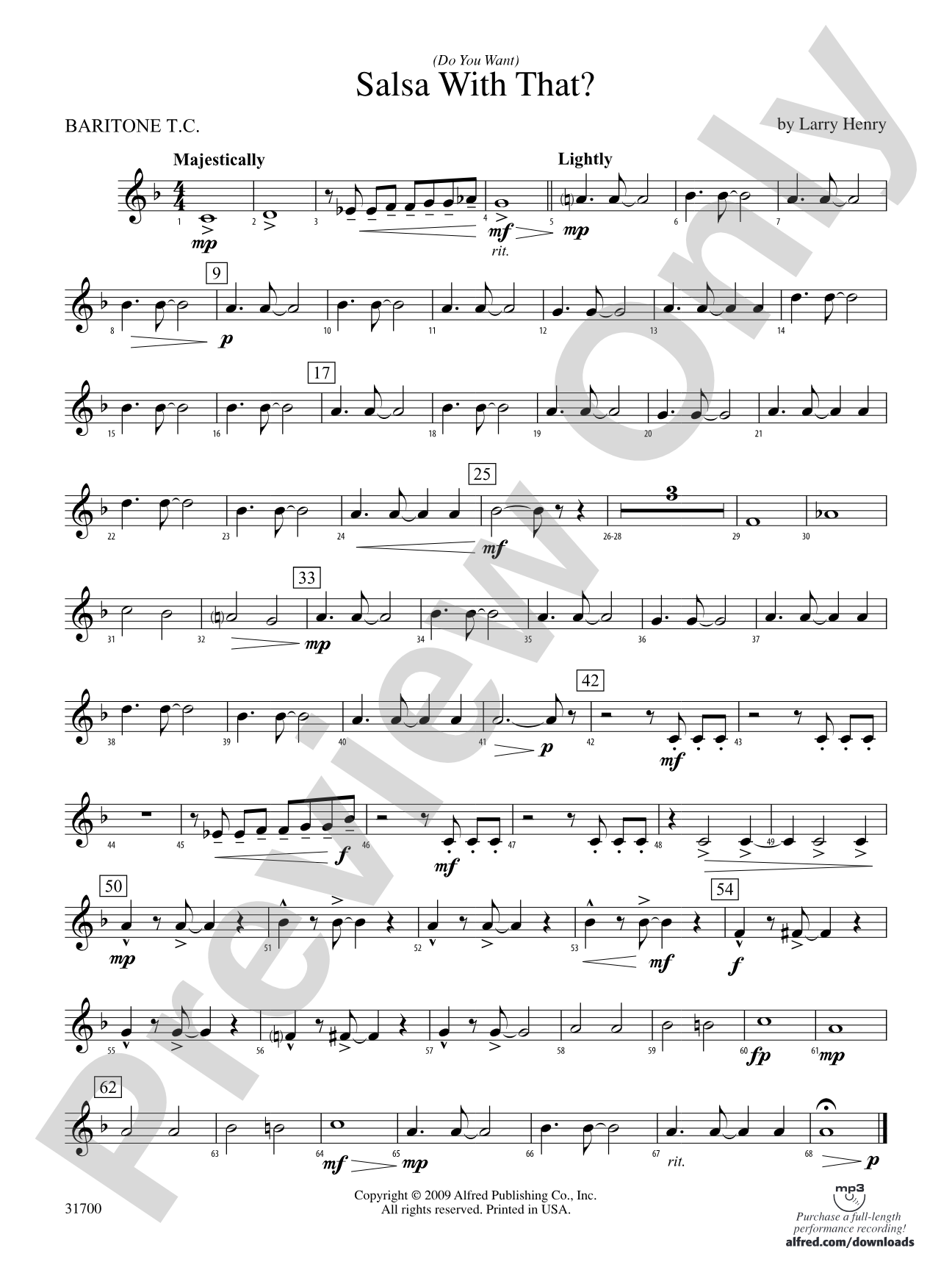 (Do You Want) Salsa with That?: Baritone T.C.