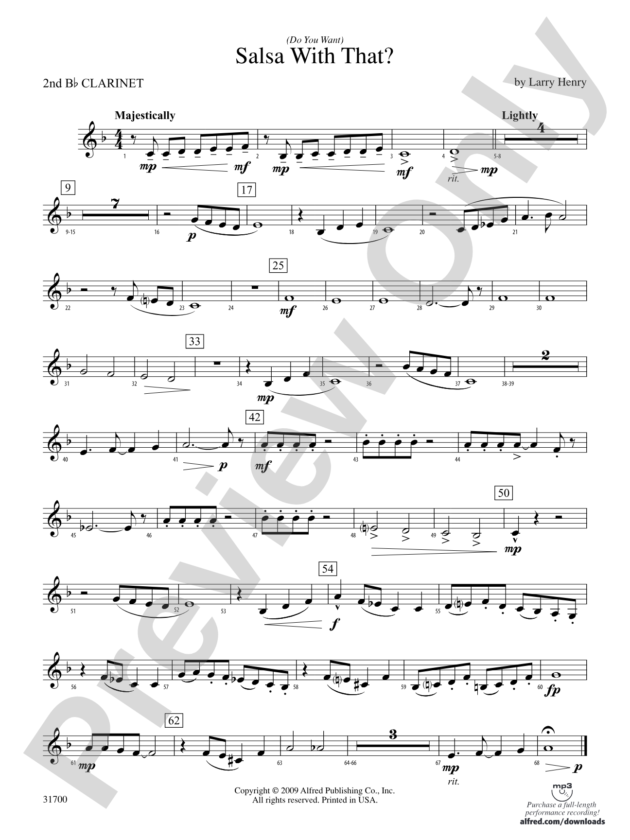 (Do You Want) Salsa with That?: 2nd B-flat Clarinet