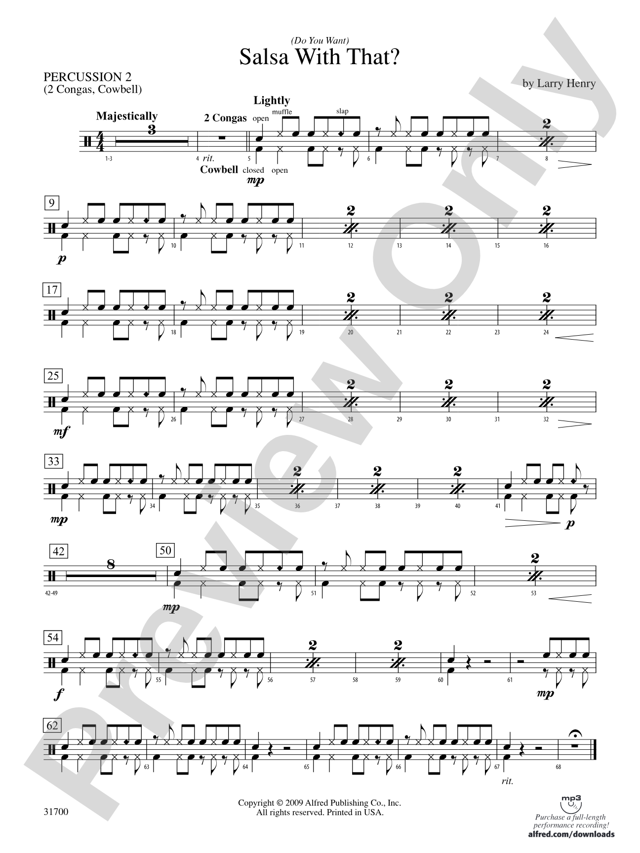 (Do You Want) Salsa with That?: 2nd Percussion