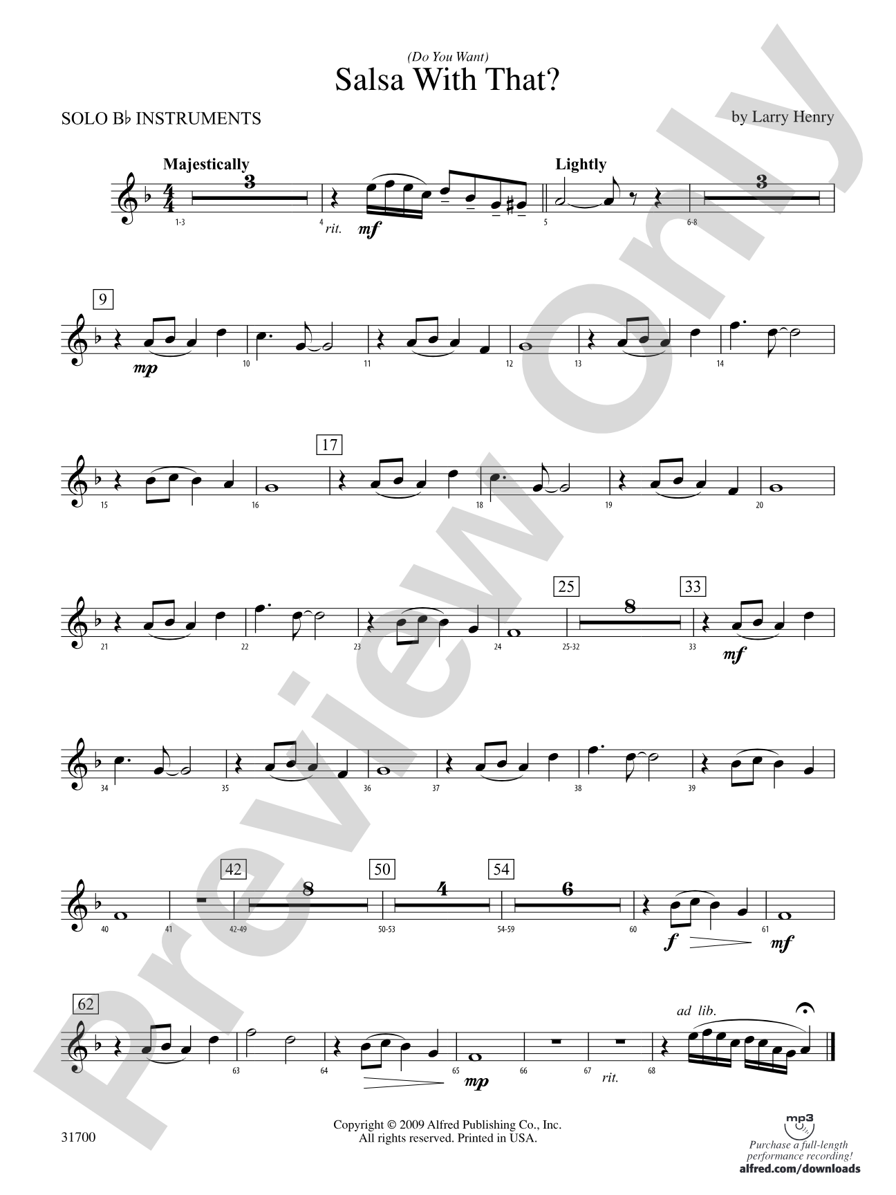 (Do You Want) Salsa with That?: Solo Bb Instruments