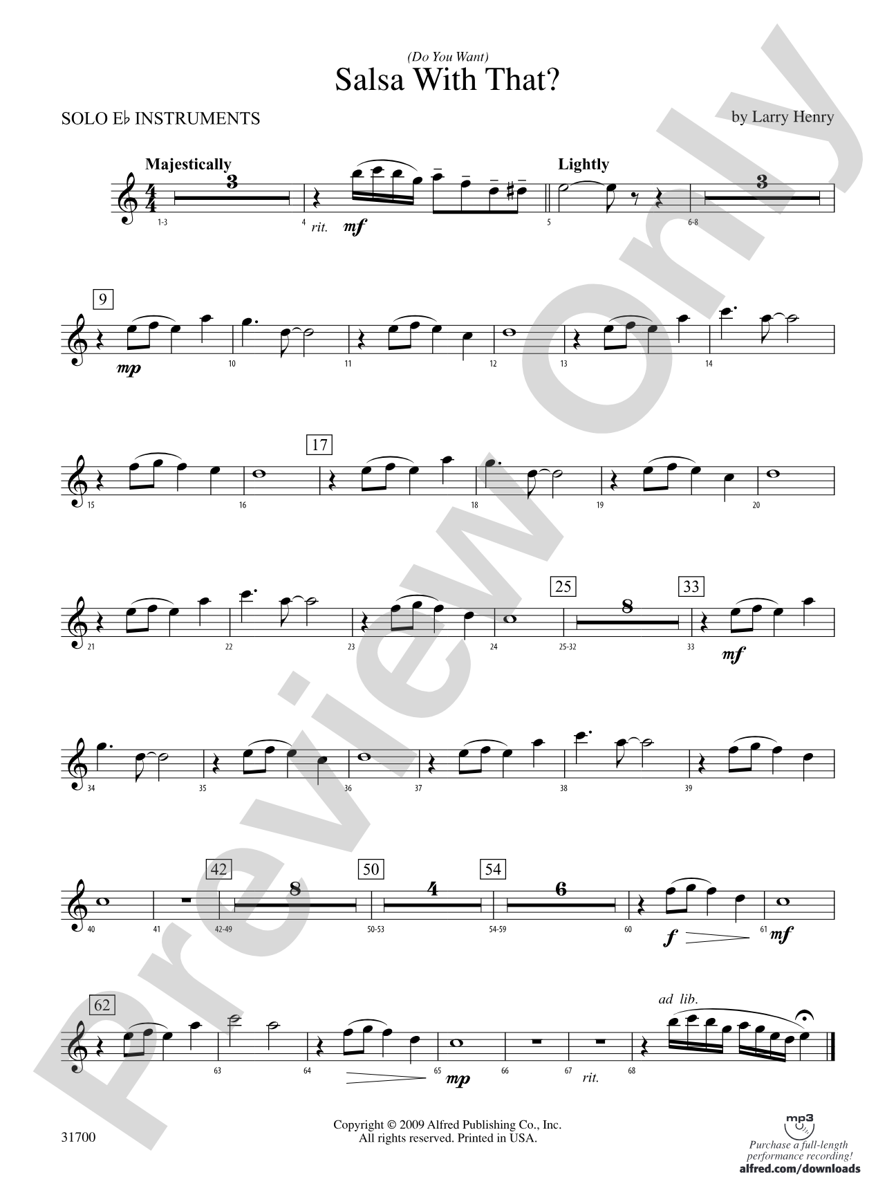 (Do You Want) Salsa with That?: Solo Eb Instruments