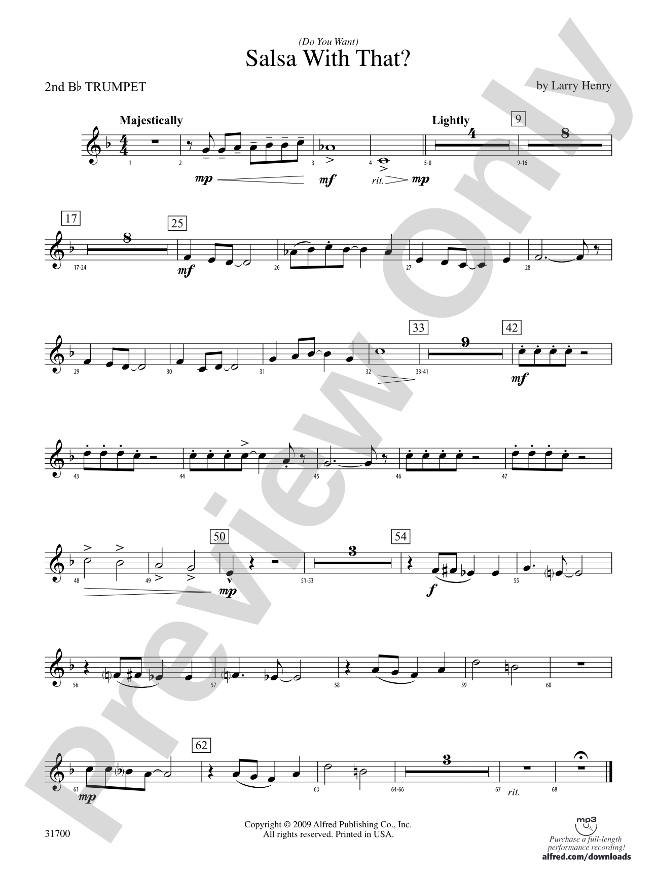(Do You Want) Salsa with That?: 2nd B-flat Trumpet