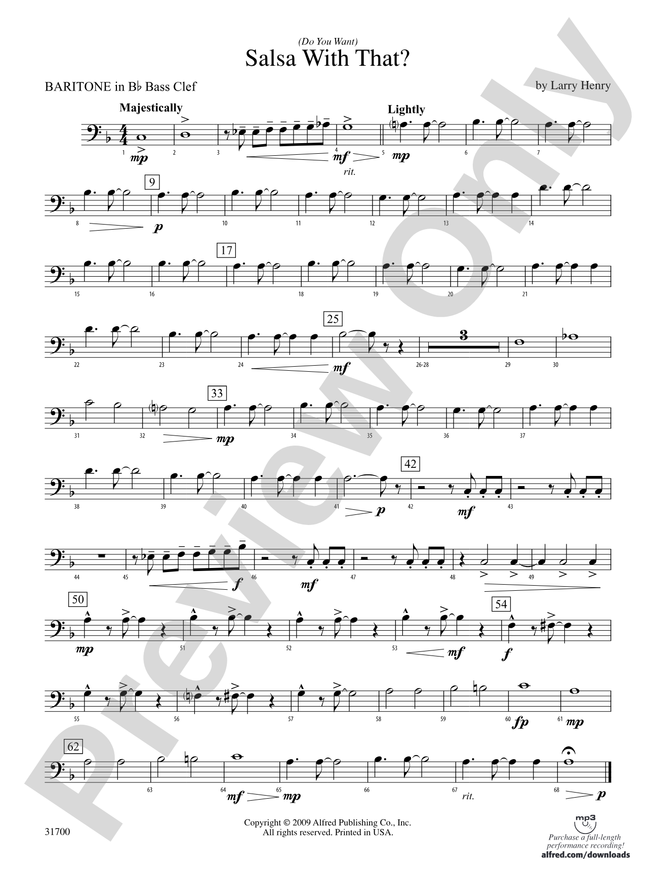 (Do You Want) Salsa with That?: (wp) B-flat Baritone B.C.
