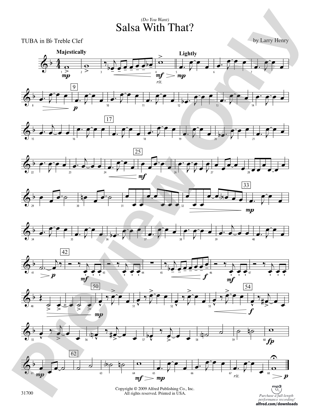 (Do You Want) Salsa with That?: (wp) B-flat Tuba T.C.