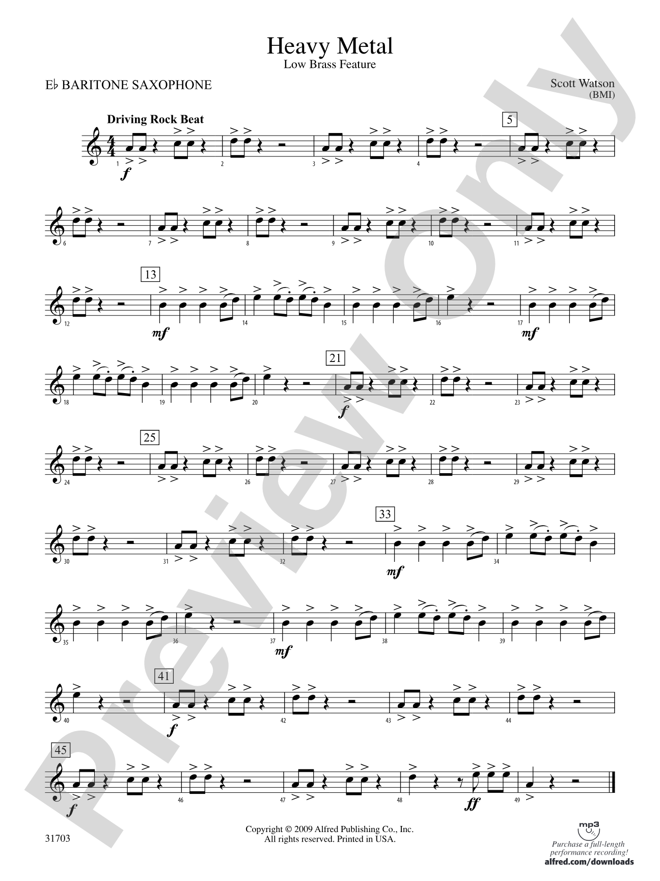 Heavy Metal: E-flat Baritone Saxophone