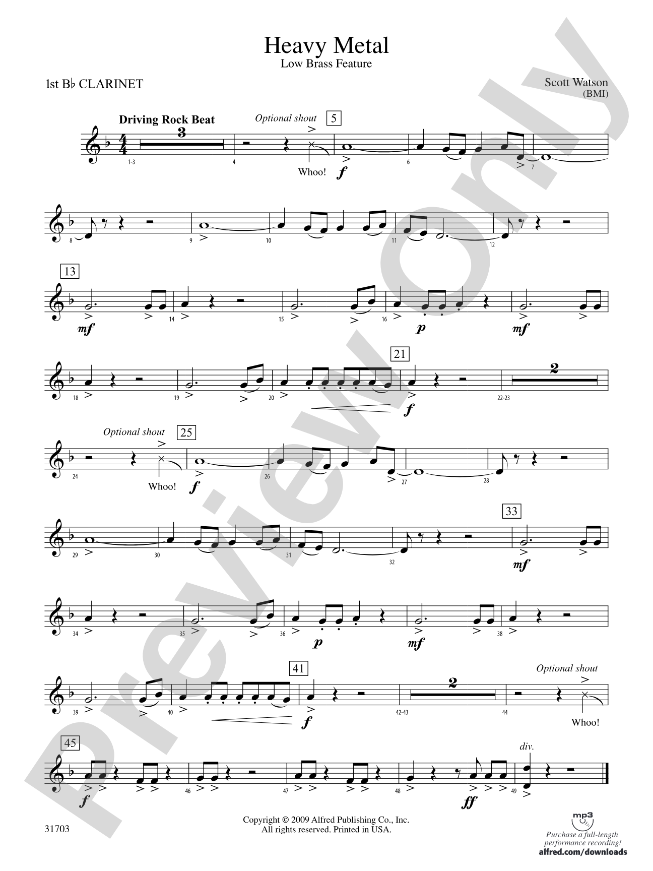 Heavy Metal: 1st B-flat Clarinet