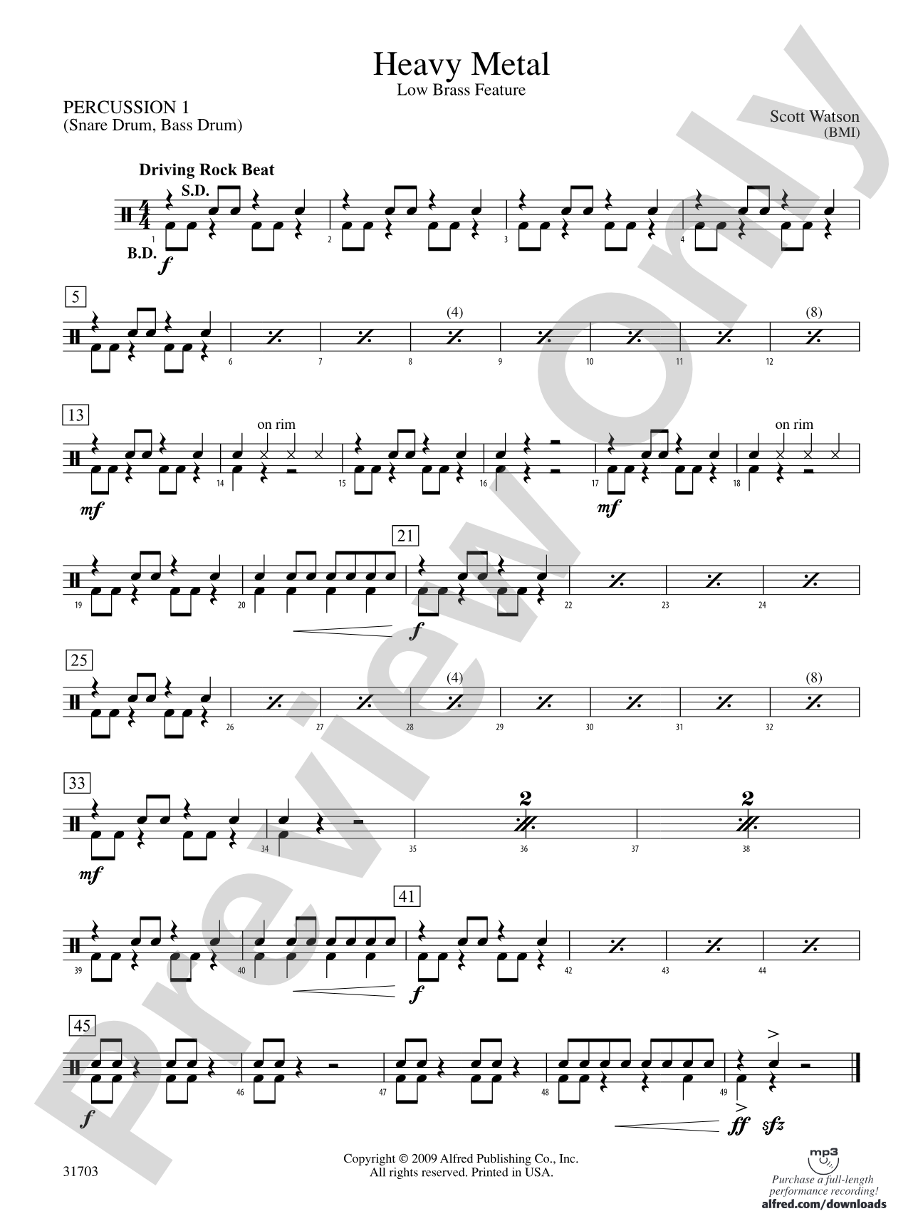 Heavy Metal: 1st Percussion