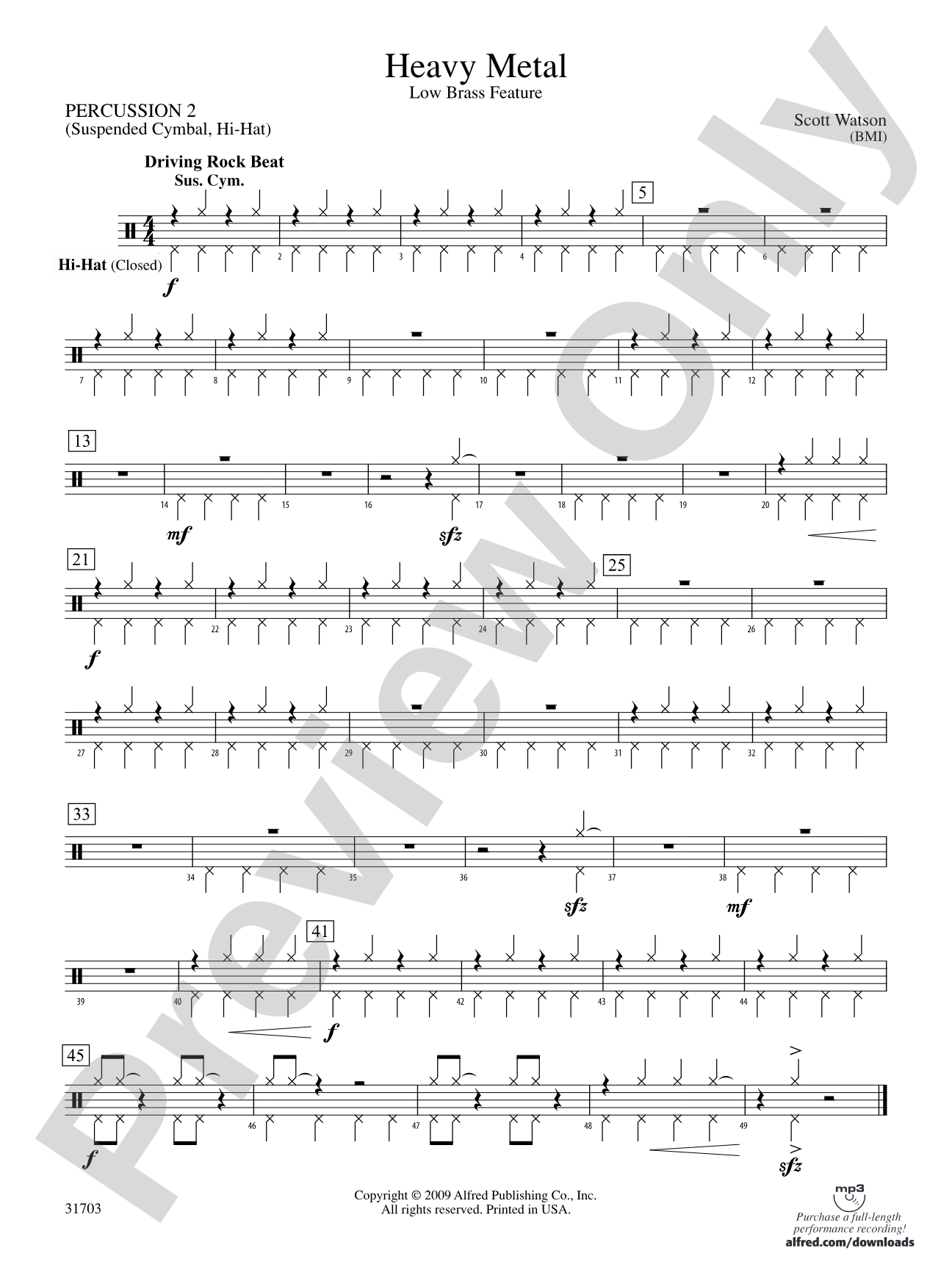 Heavy Metal: 2nd Percussion