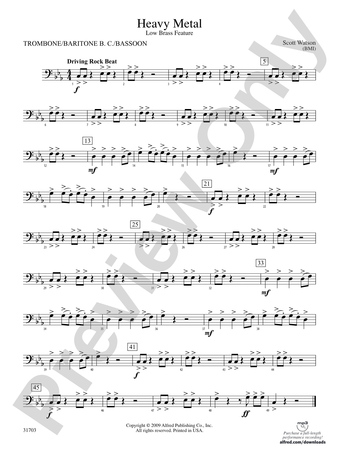 Heavy Metal: 1st Trombone