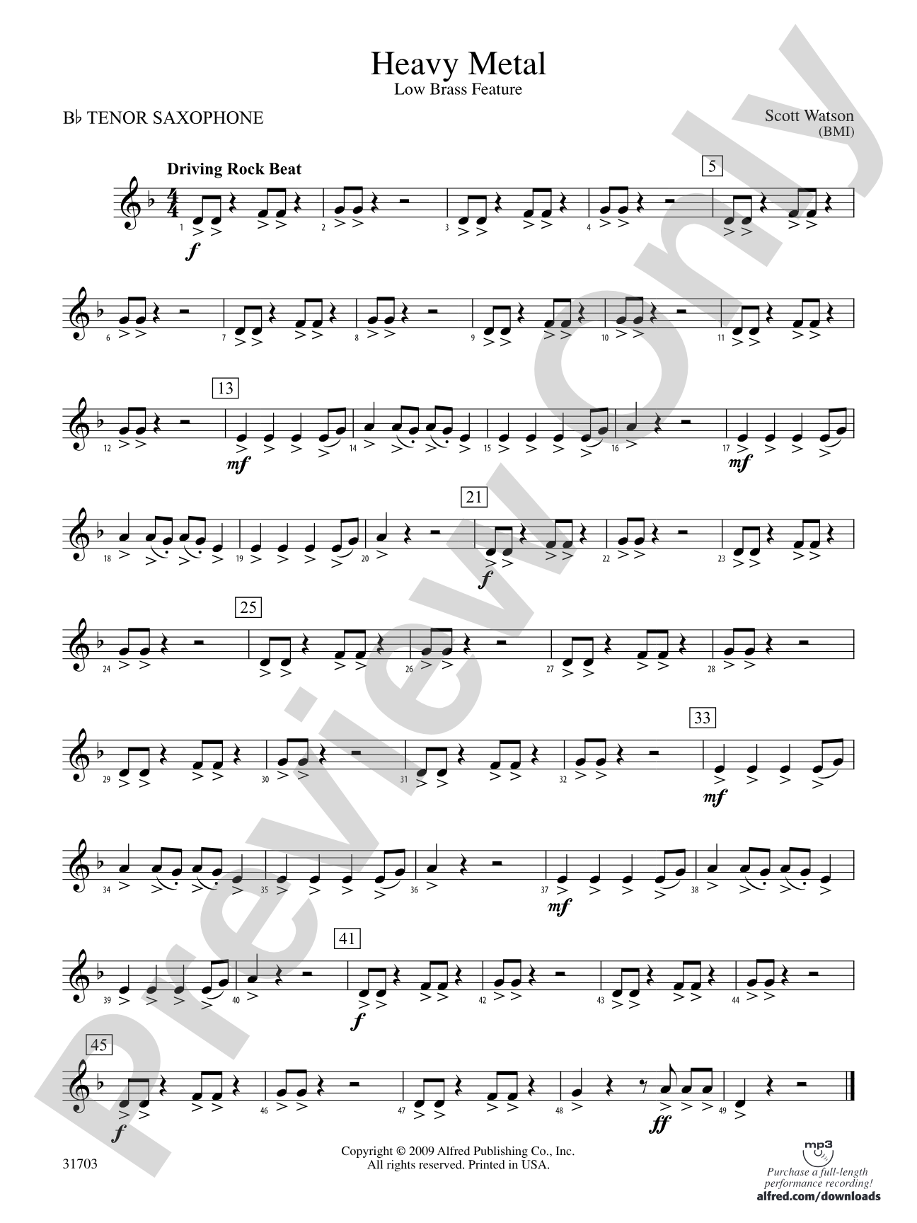 Heavy Metal: B-flat Tenor Saxophone