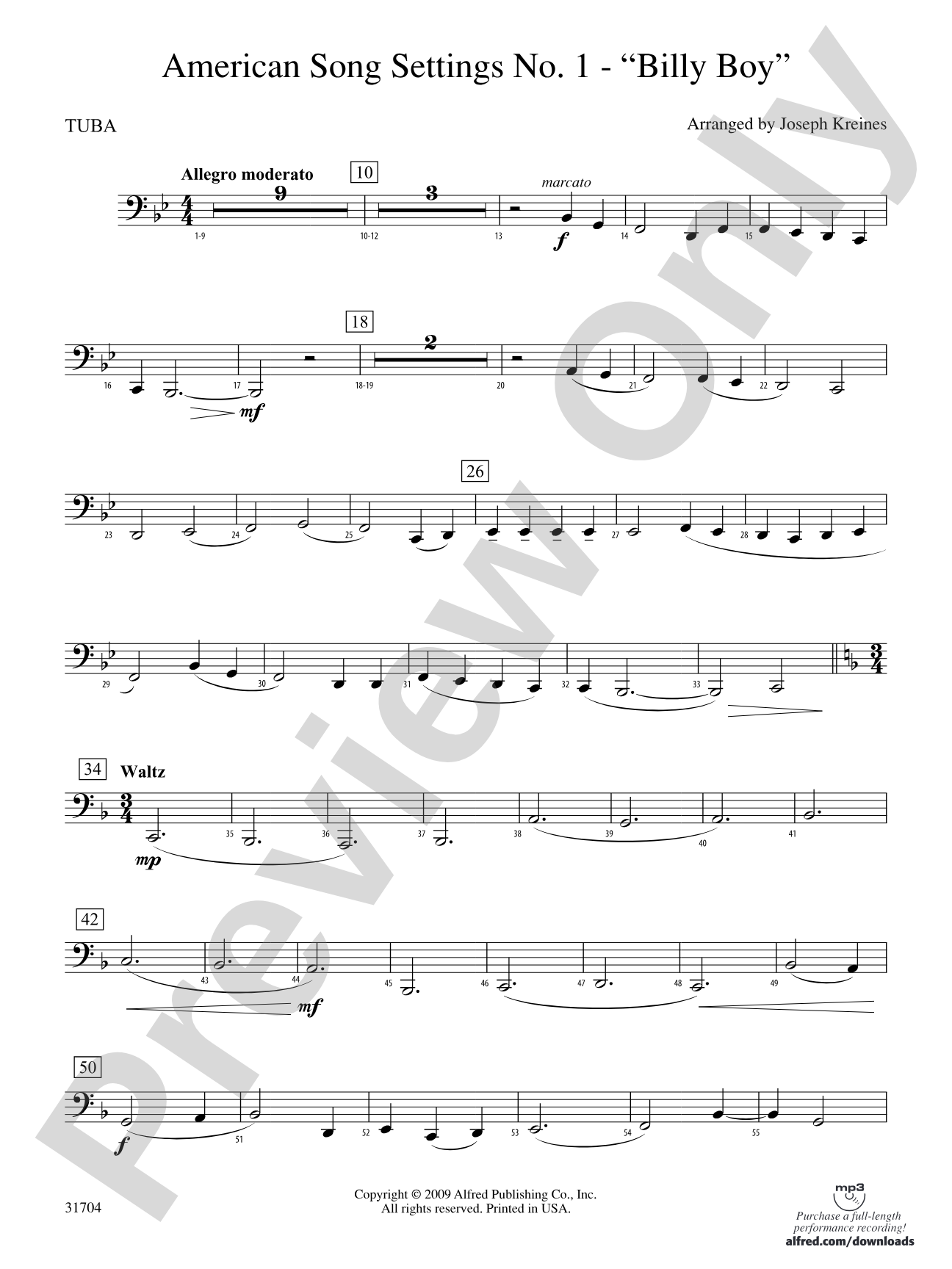 American Song Settings, No. 1: Tuba
