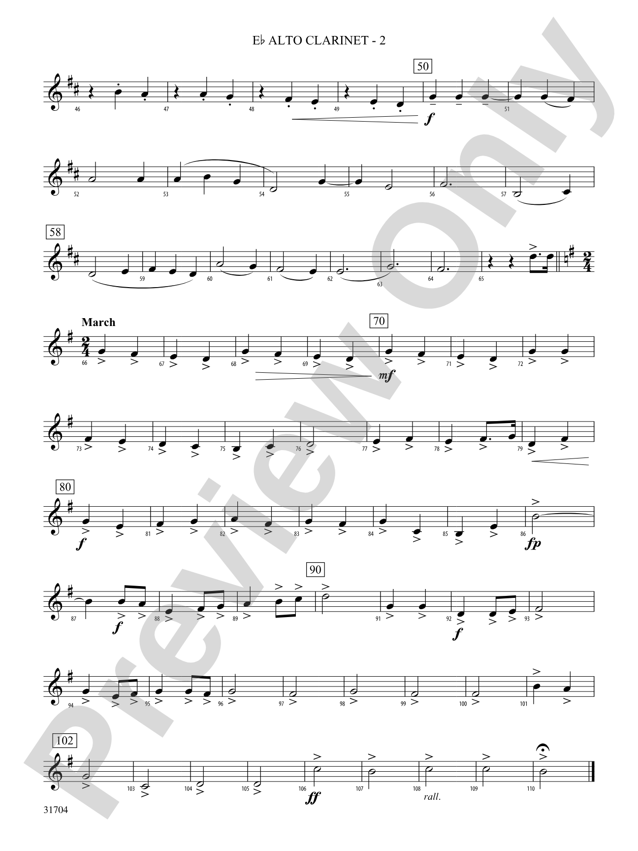 American Song Settings, No. 1: (wp) E-flat Alto Clarinet