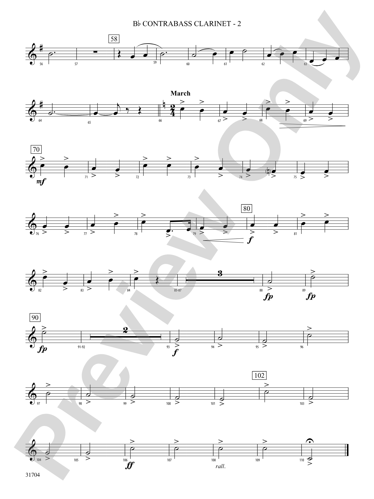 American Song Settings, No. 1: (wp) B-flat Contrabass Clarinet