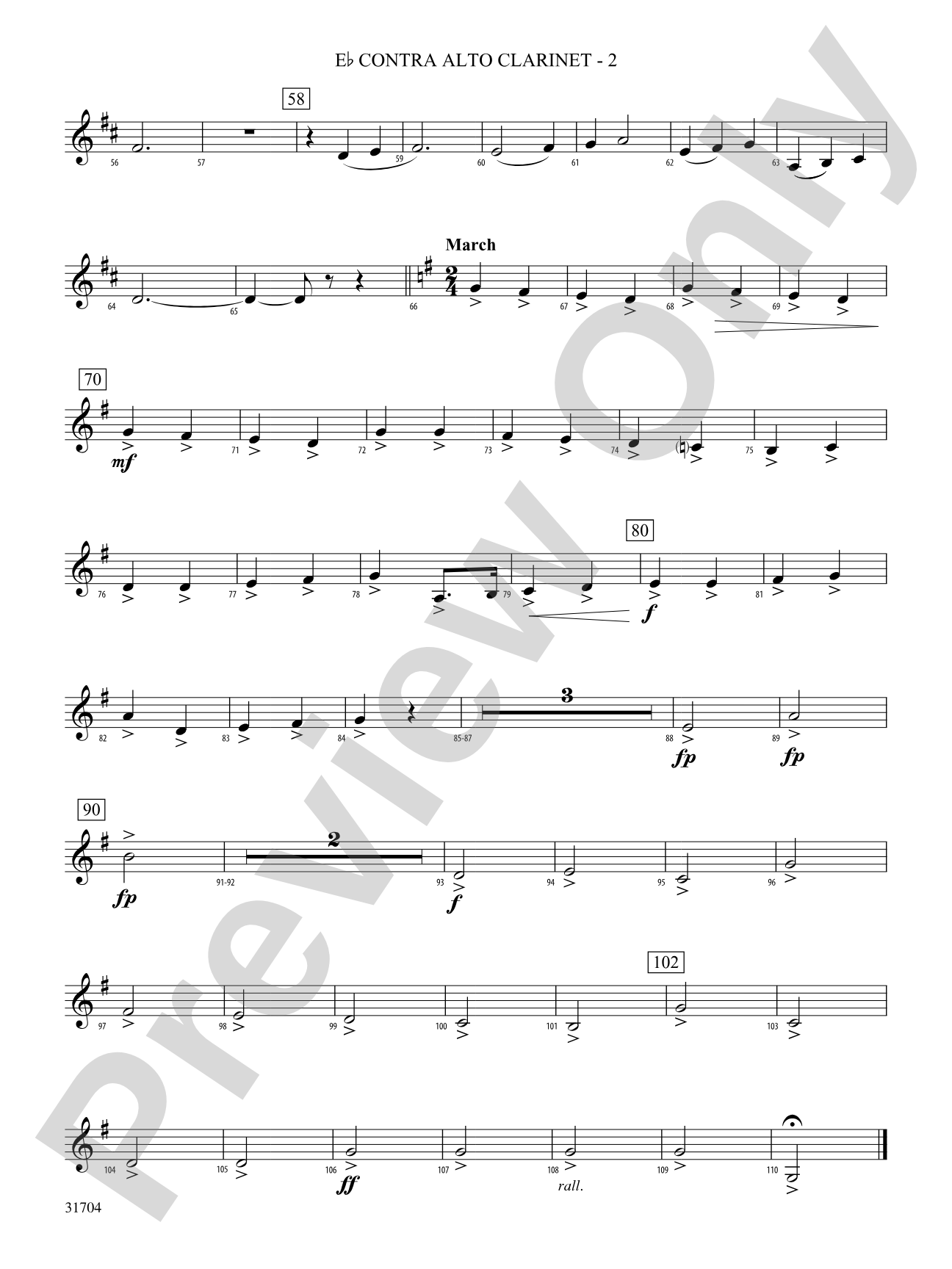 American Song Settings, No. 1: (wp) E-flat Contrabass Clarinet