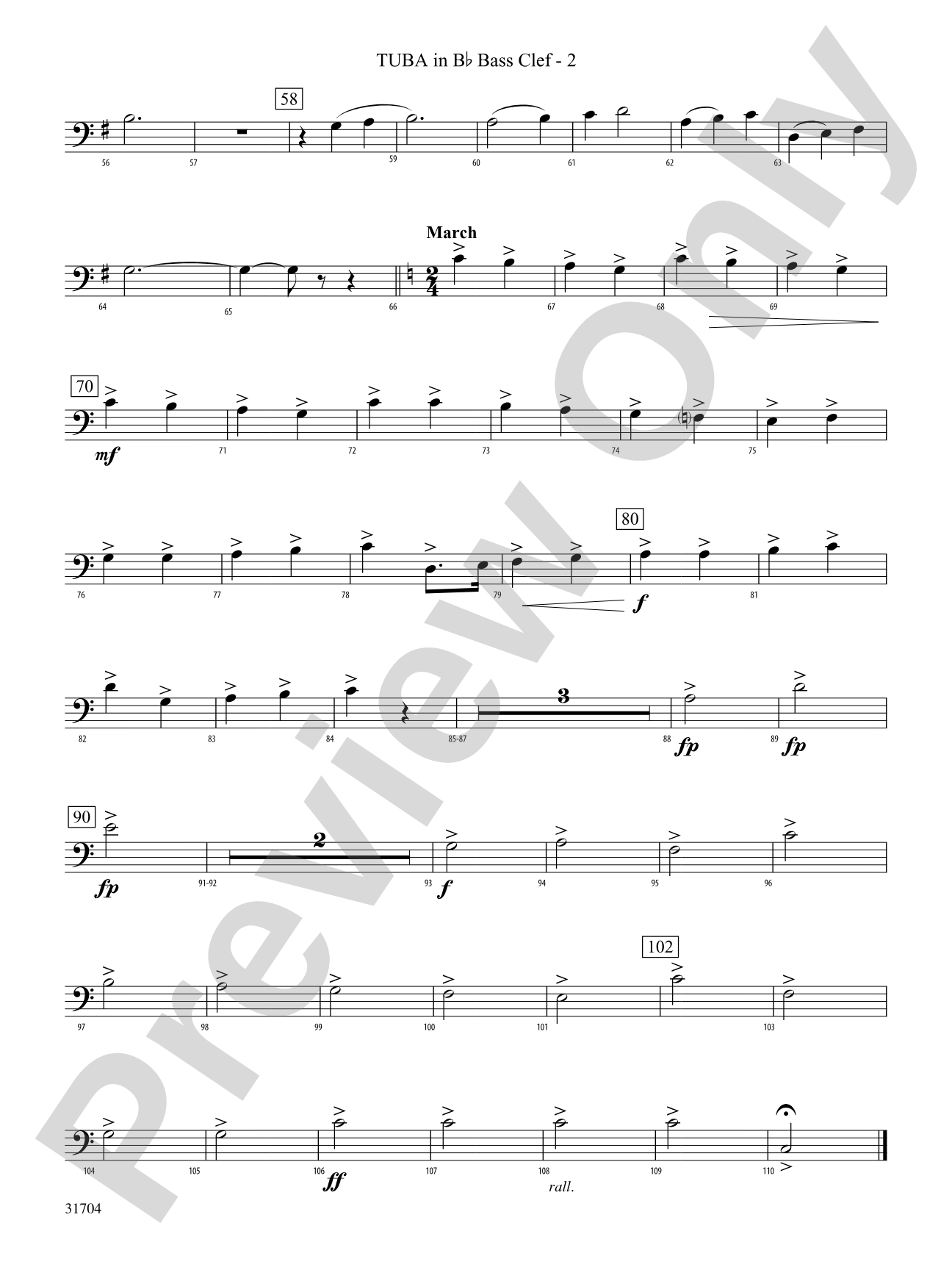 American Song Settings, No. 1: (wp) B-flat Tuba B.C.