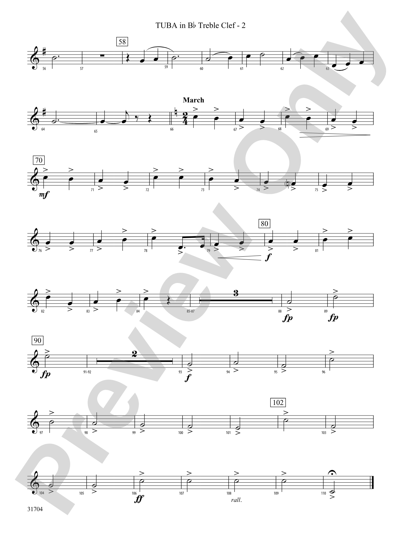 American Song Settings, No. 1: (wp) B-flat Tuba T.C.