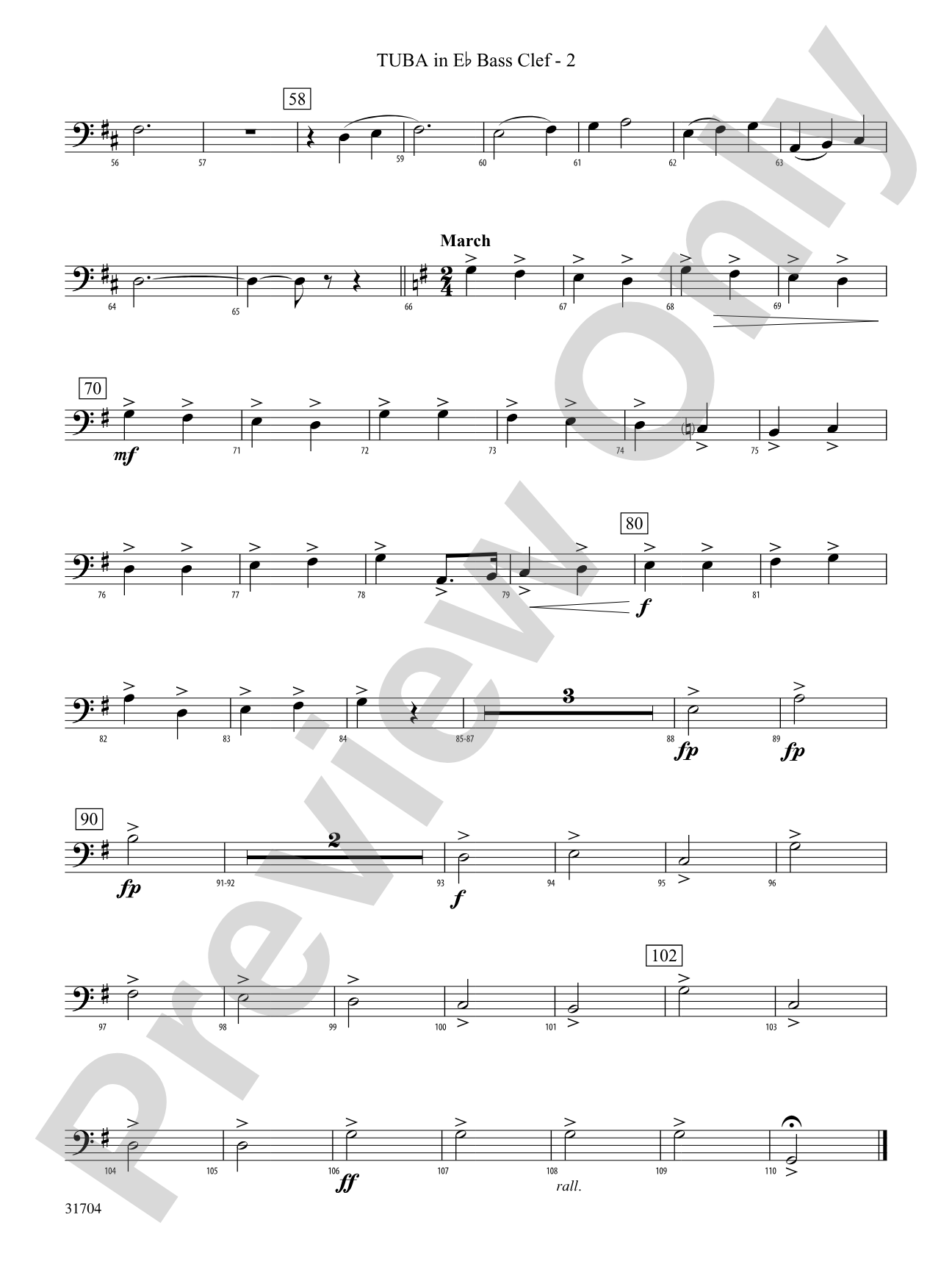 American Song Settings, No. 1: (wp) E-flat Tuba B.C.