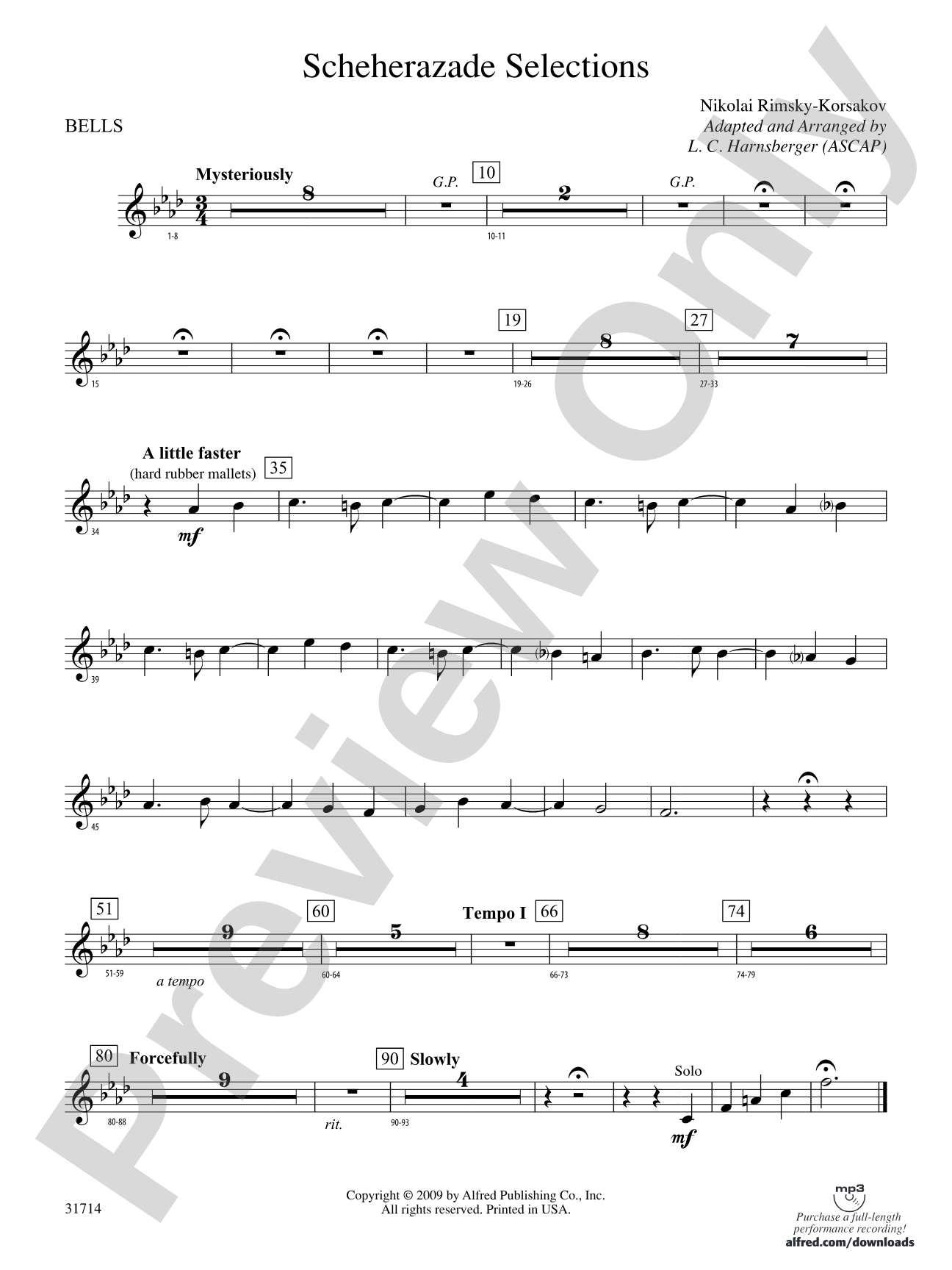 Scheherazade Selections: Bells