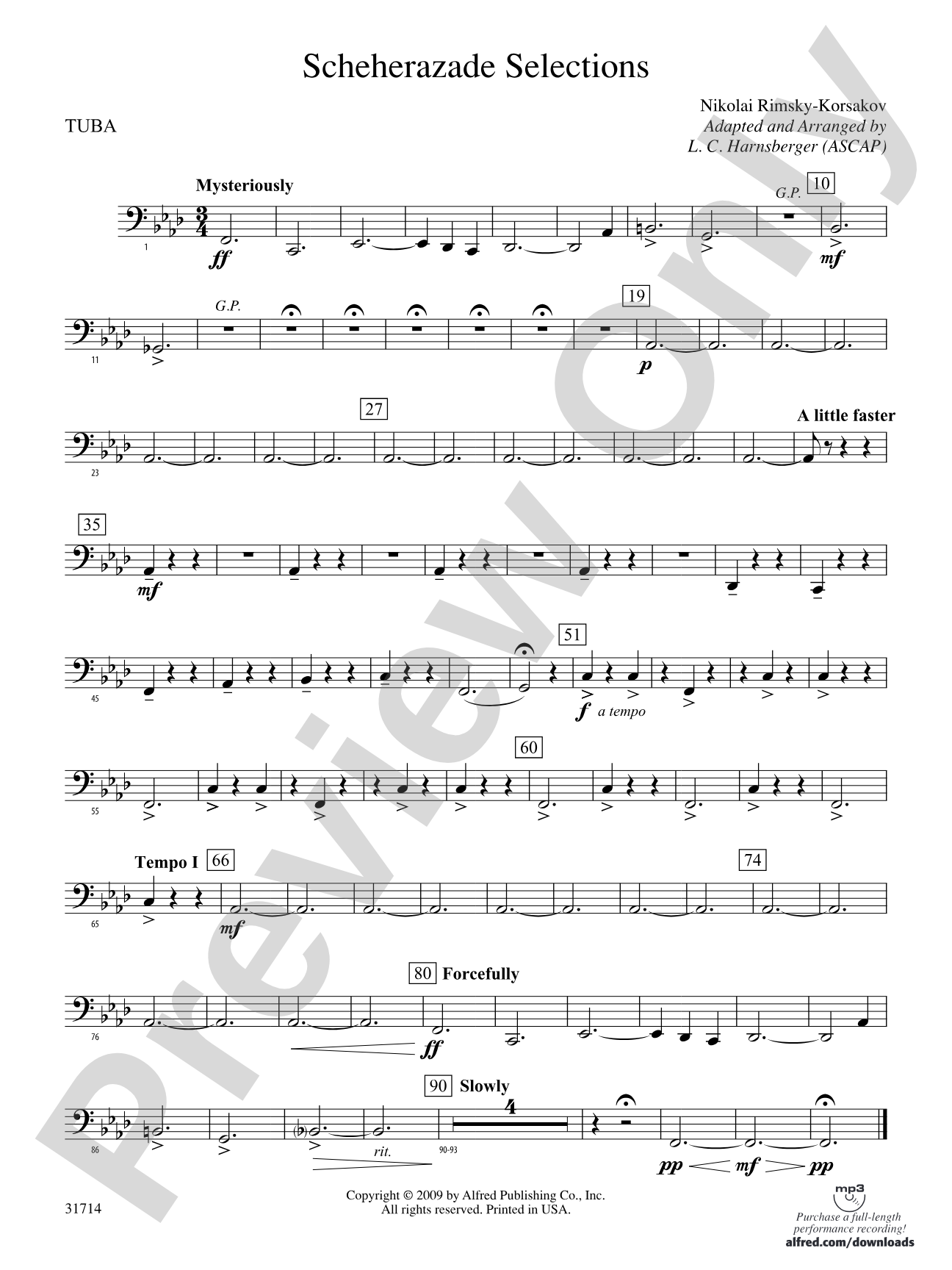 Scheherazade Selections: Tuba