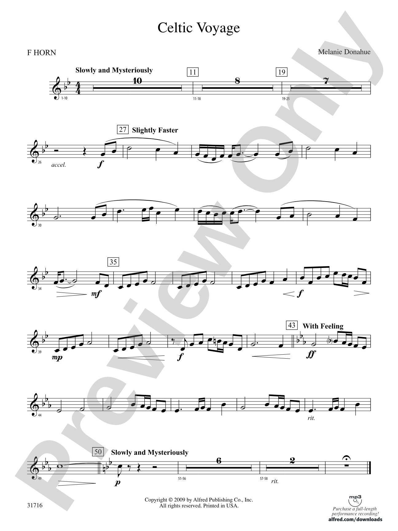 Celtic Voyage: 1st F Horn