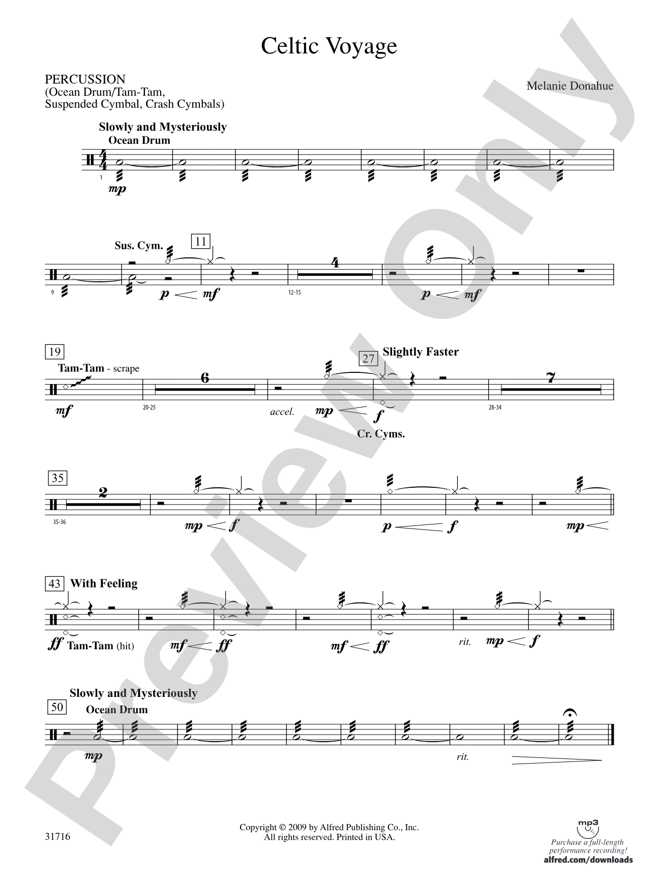Celtic Voyage: 1st Percussion