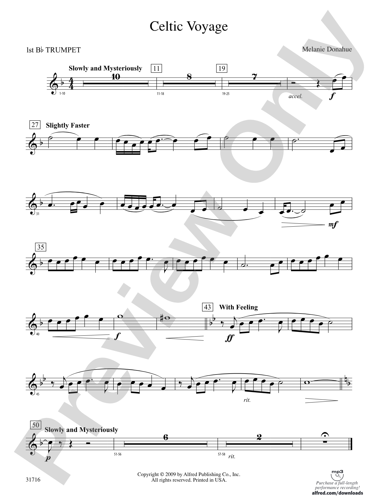 Celtic Voyage: 1st B-flat Trumpet
