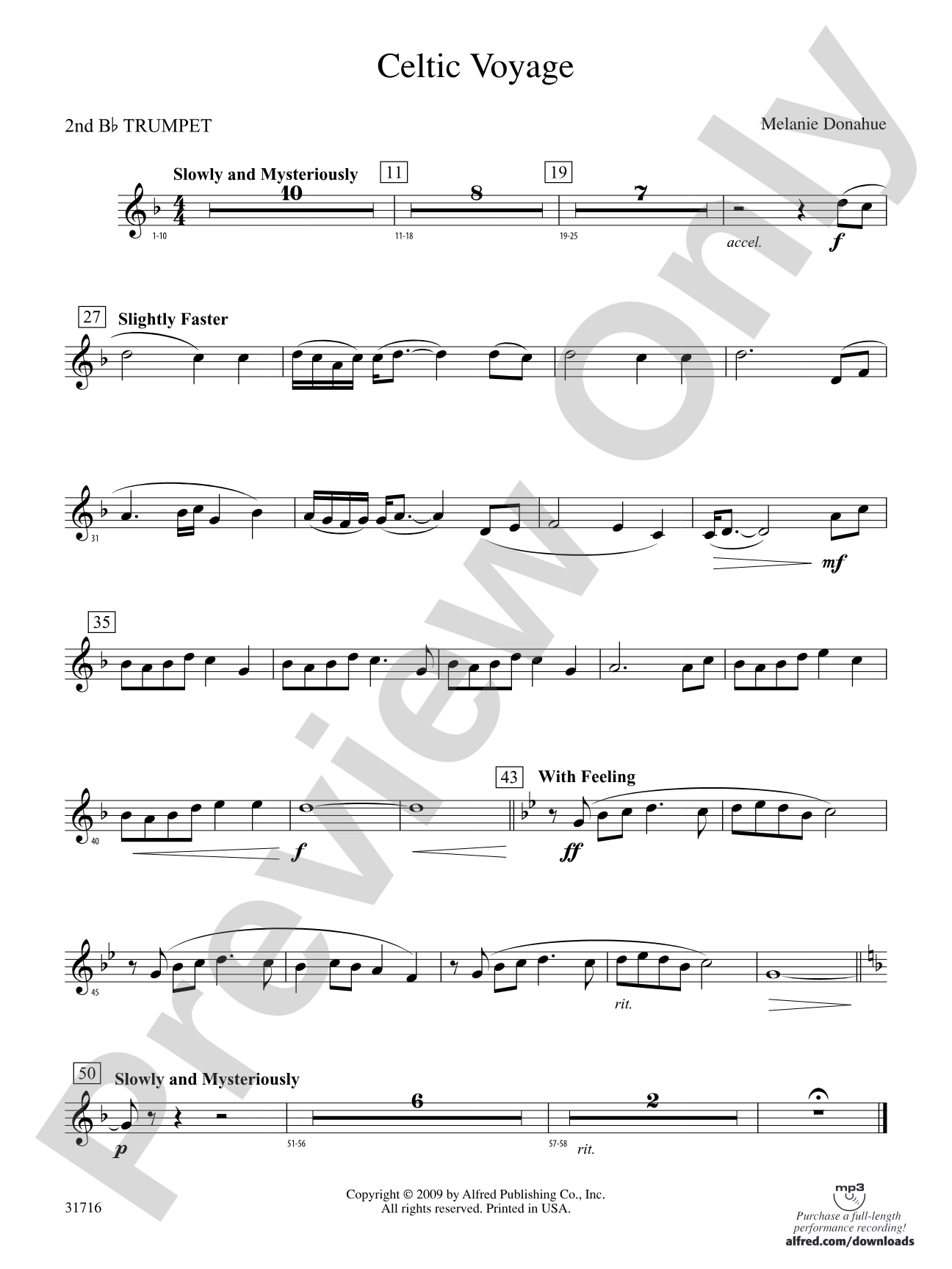 Celtic Voyage: 2nd B-flat Trumpet