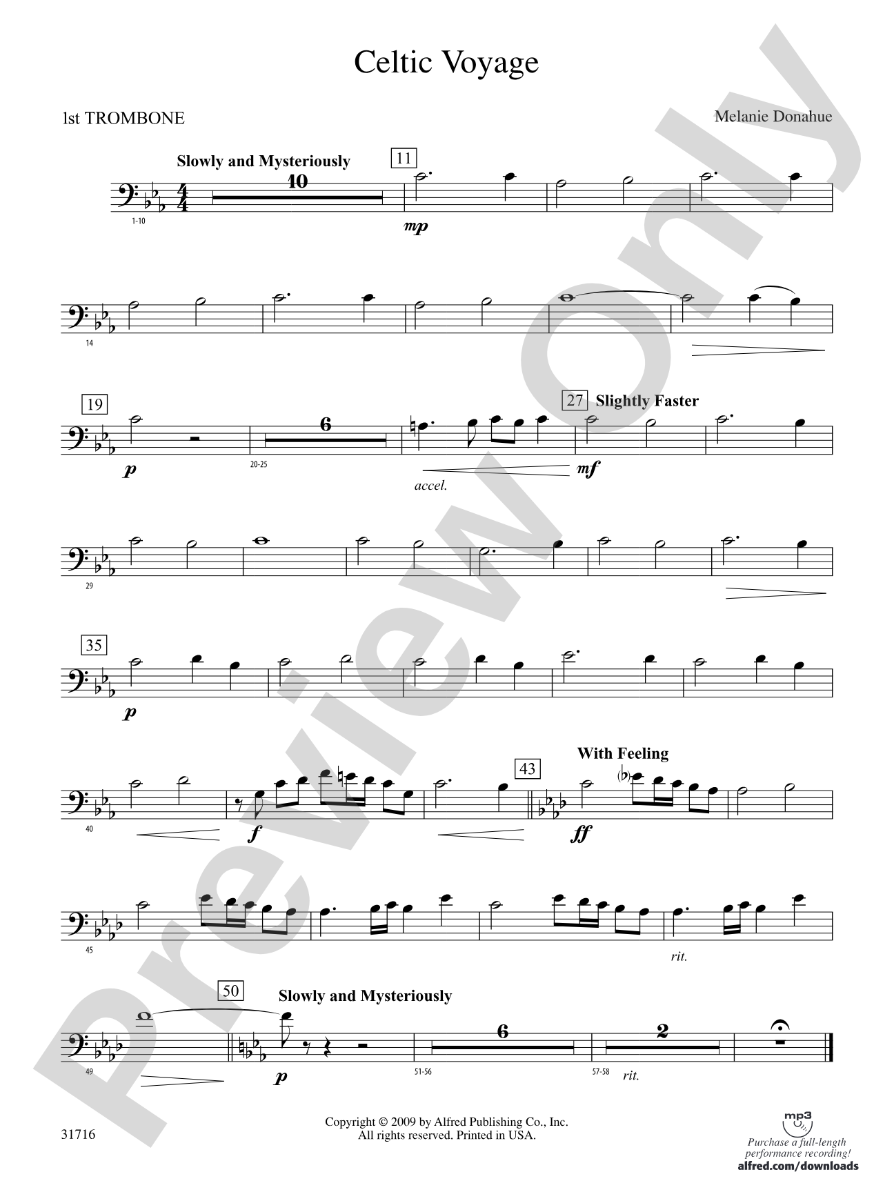 Celtic Voyage: 1st Trombone