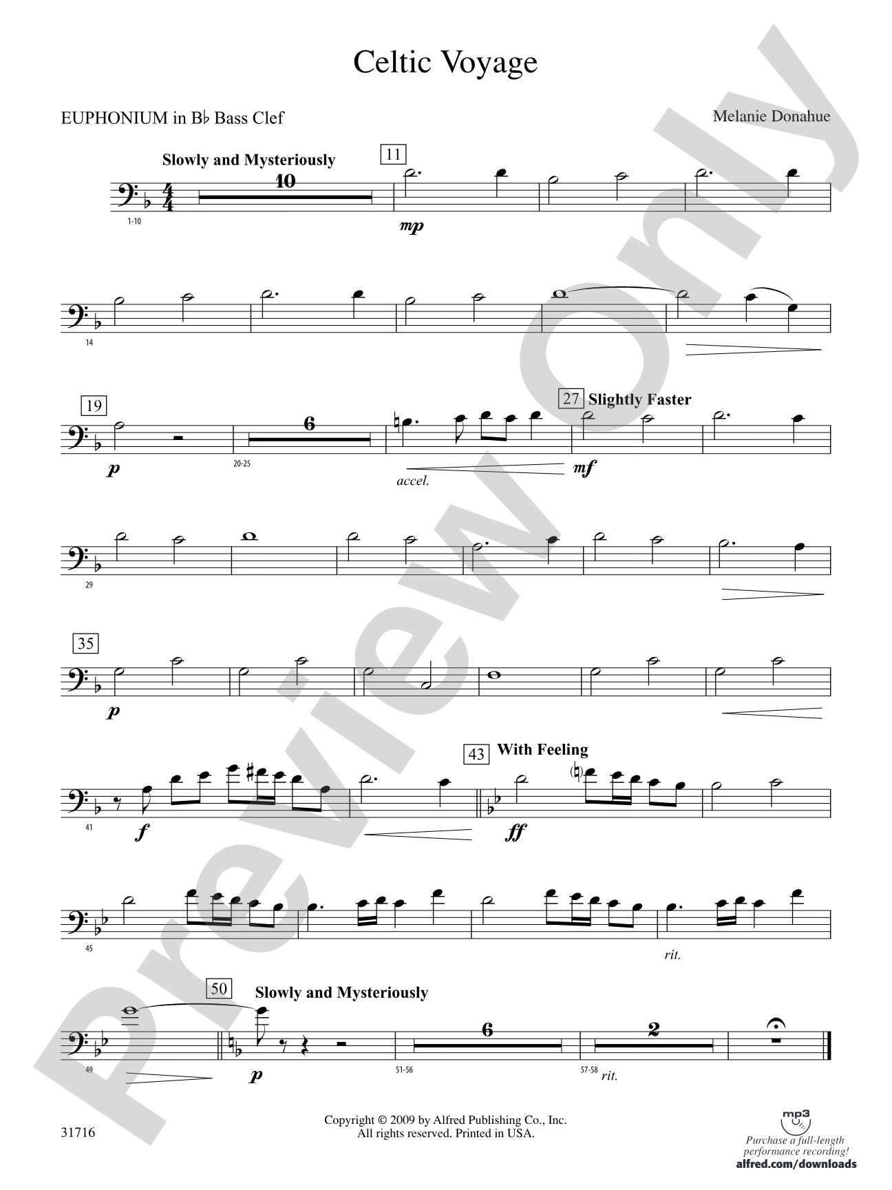 Celtic Voyage: (wp) B-flat Baritone B.C.