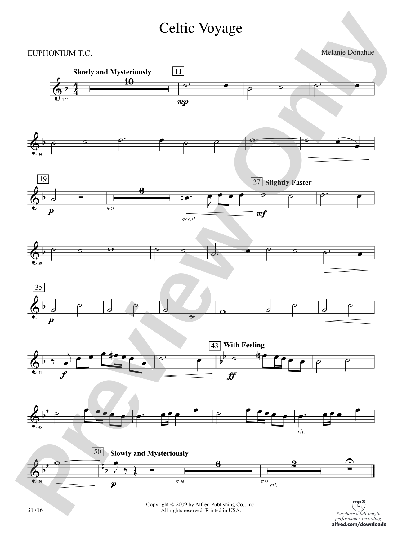 Celtic Voyage: (wp) Baritone T.C.