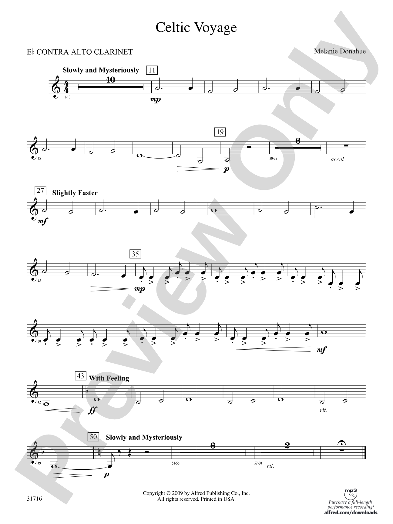Celtic Voyage: (wp) E-flat Contrabass Clarinet