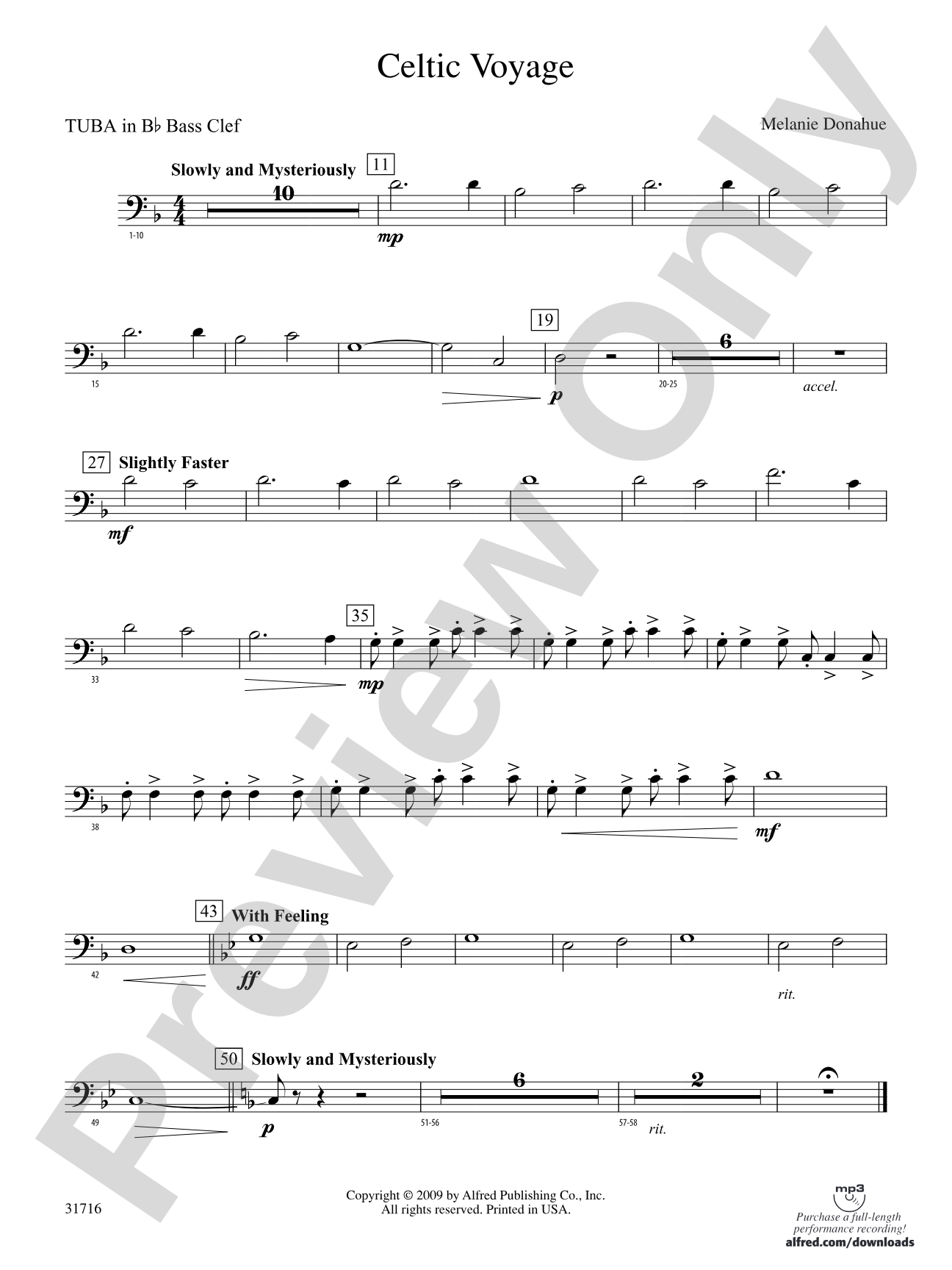 Celtic Voyage: (wp) B-flat Tuba B.C.