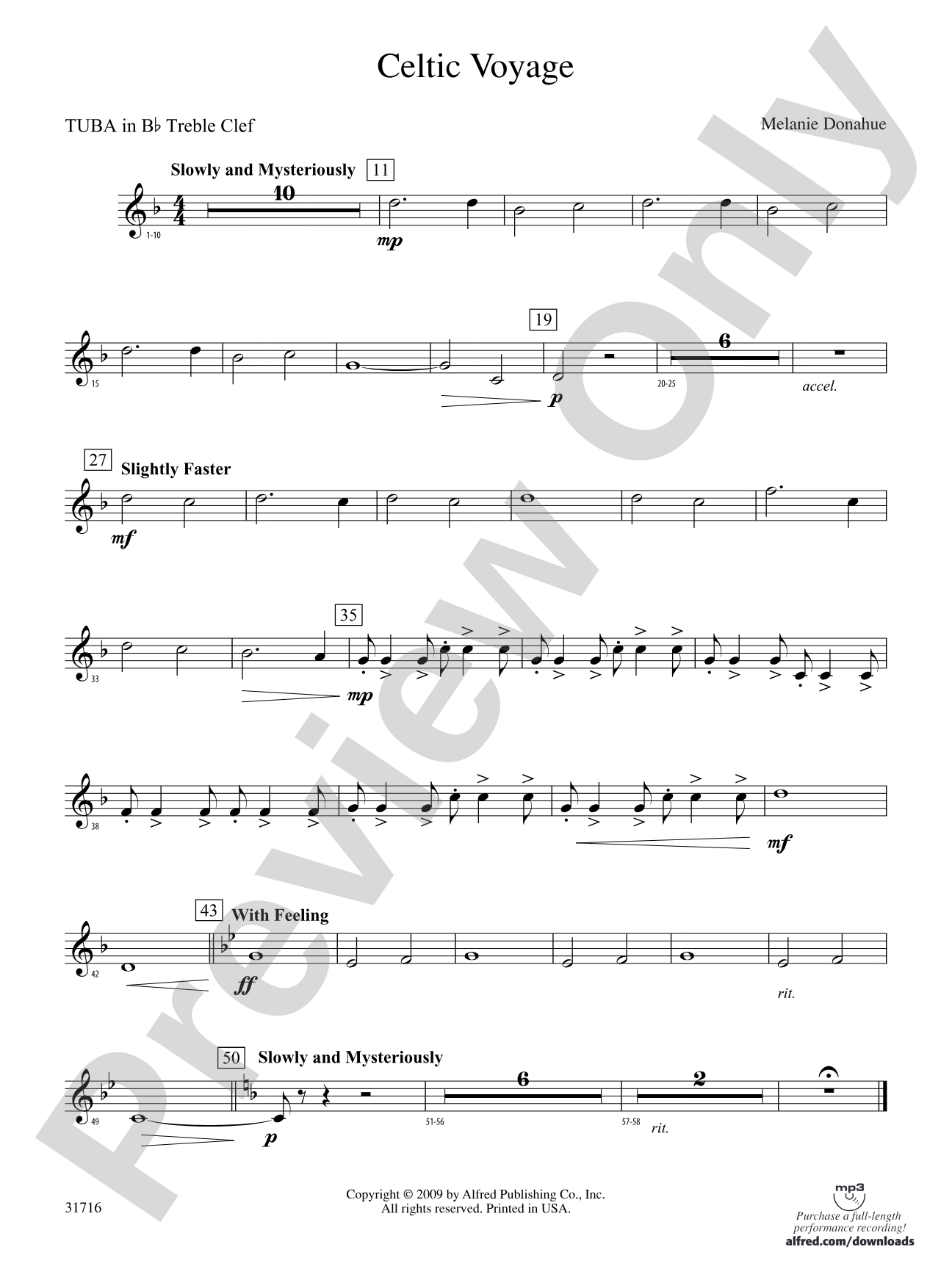 Celtic Voyage: (wp) B-flat Tuba T.C.