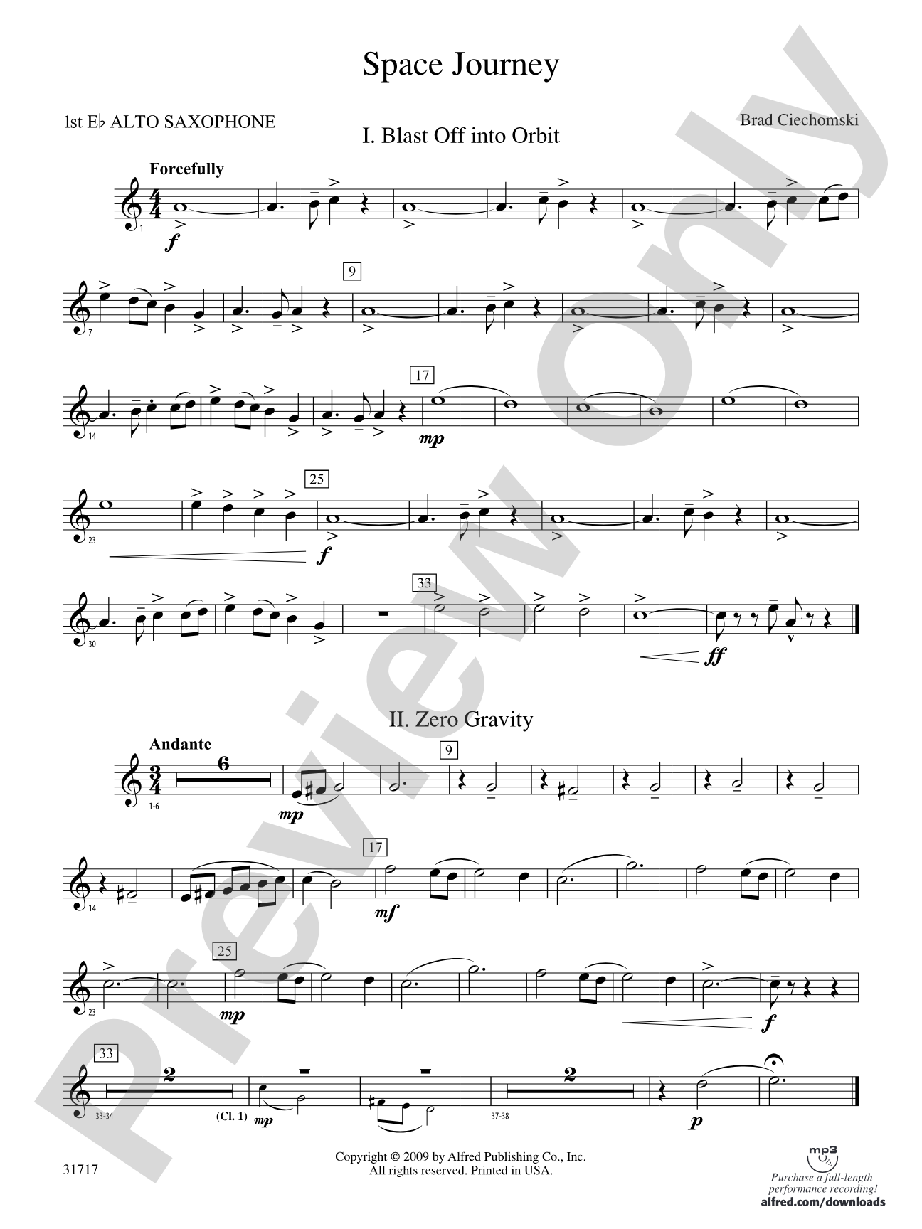 Space Journey: E-flat Alto Saxophone