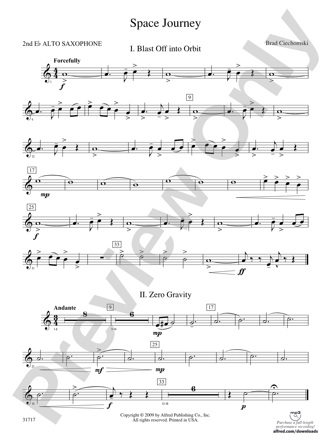 Space Journey: 2nd E-flat Alto Saxophone