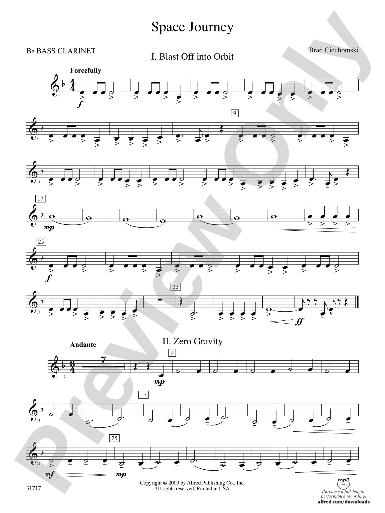 Space Journey: B-flat Bass Clarinet
