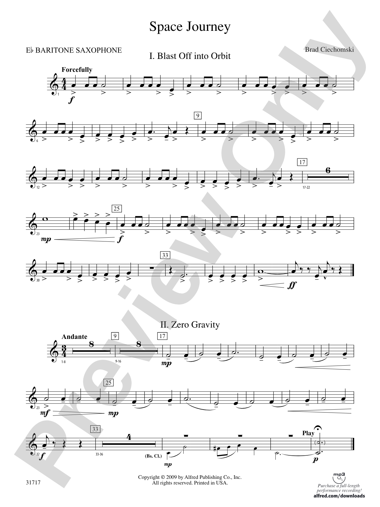 Space Journey: E-flat Baritone Saxophone