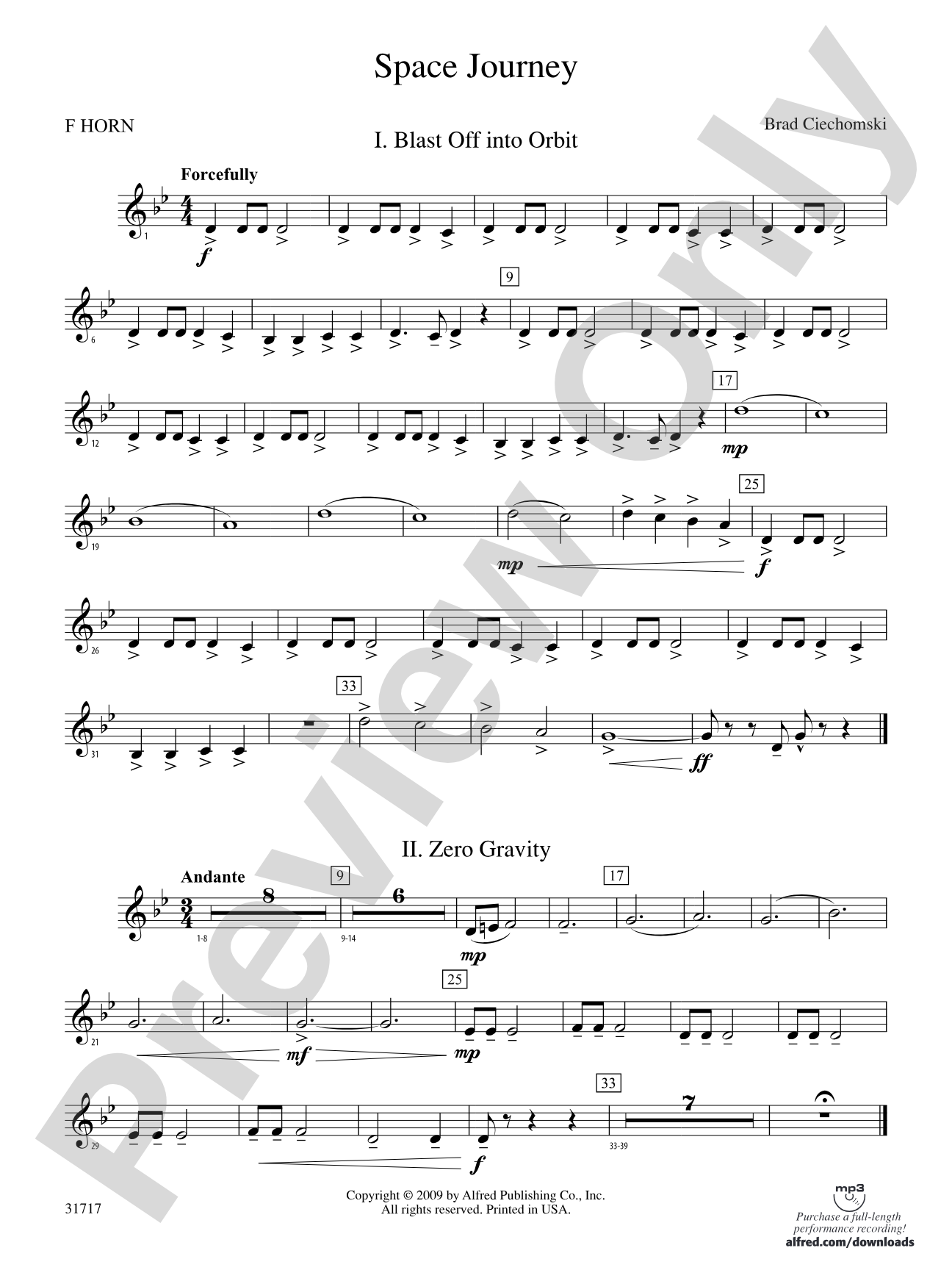 Space Journey: 1st F Horn