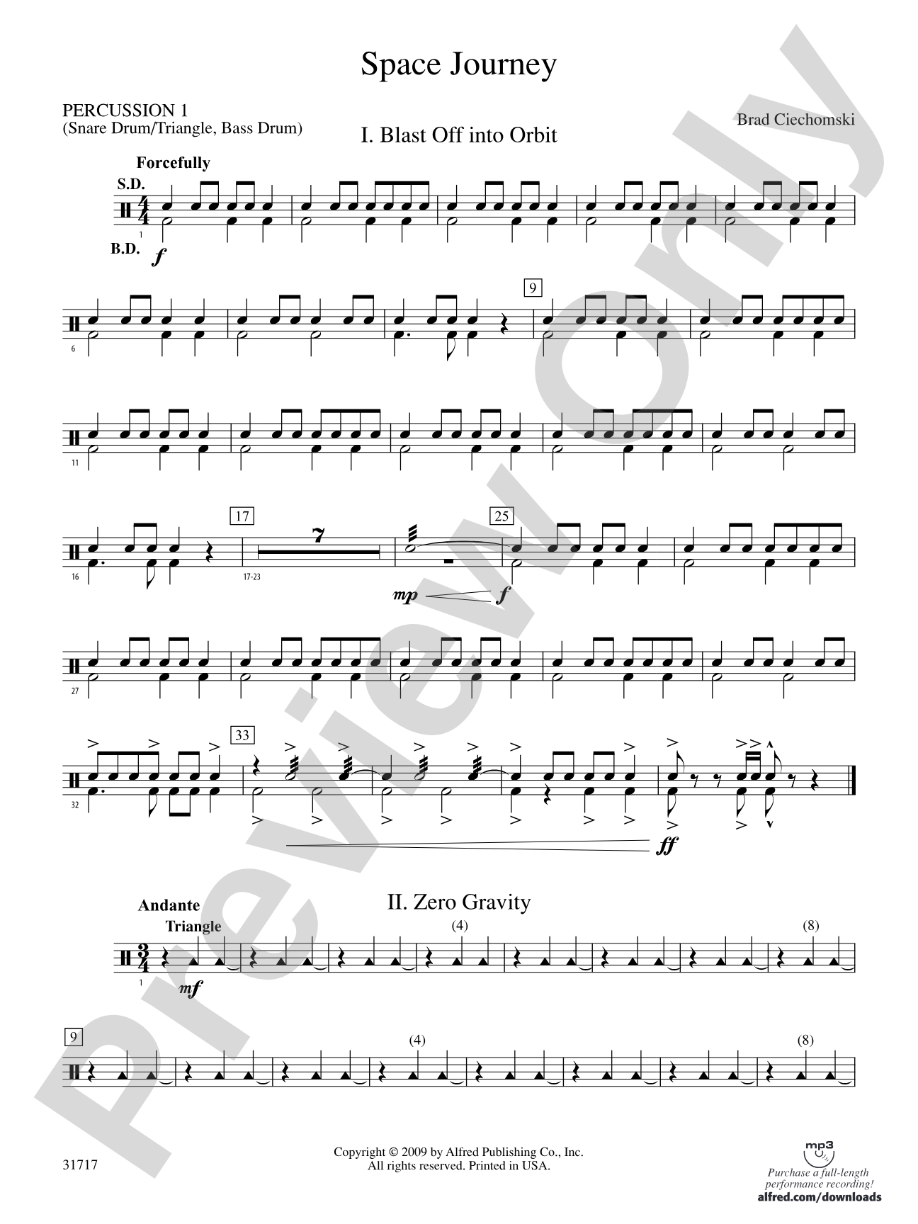 Space Journey: 1st Percussion