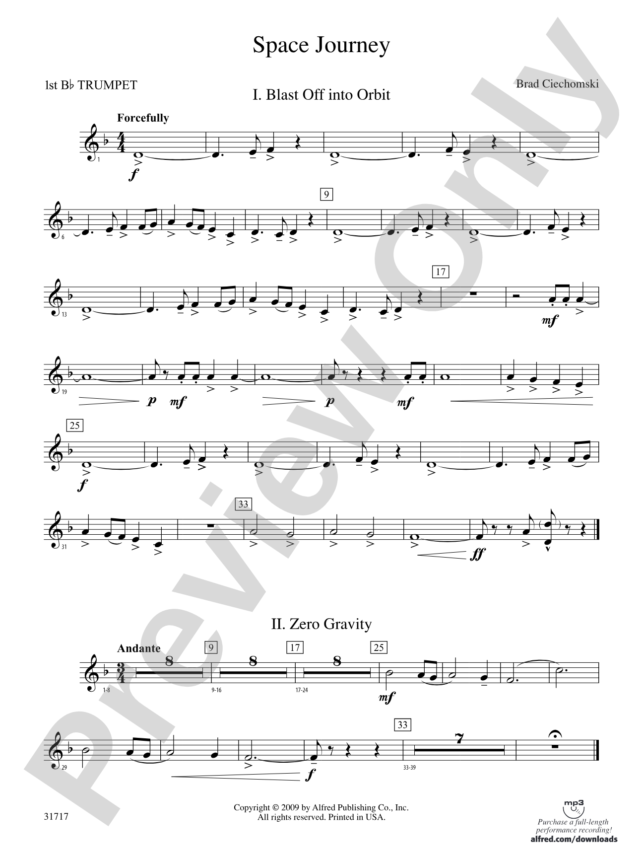 Space Journey: 1st B-flat Trumpet