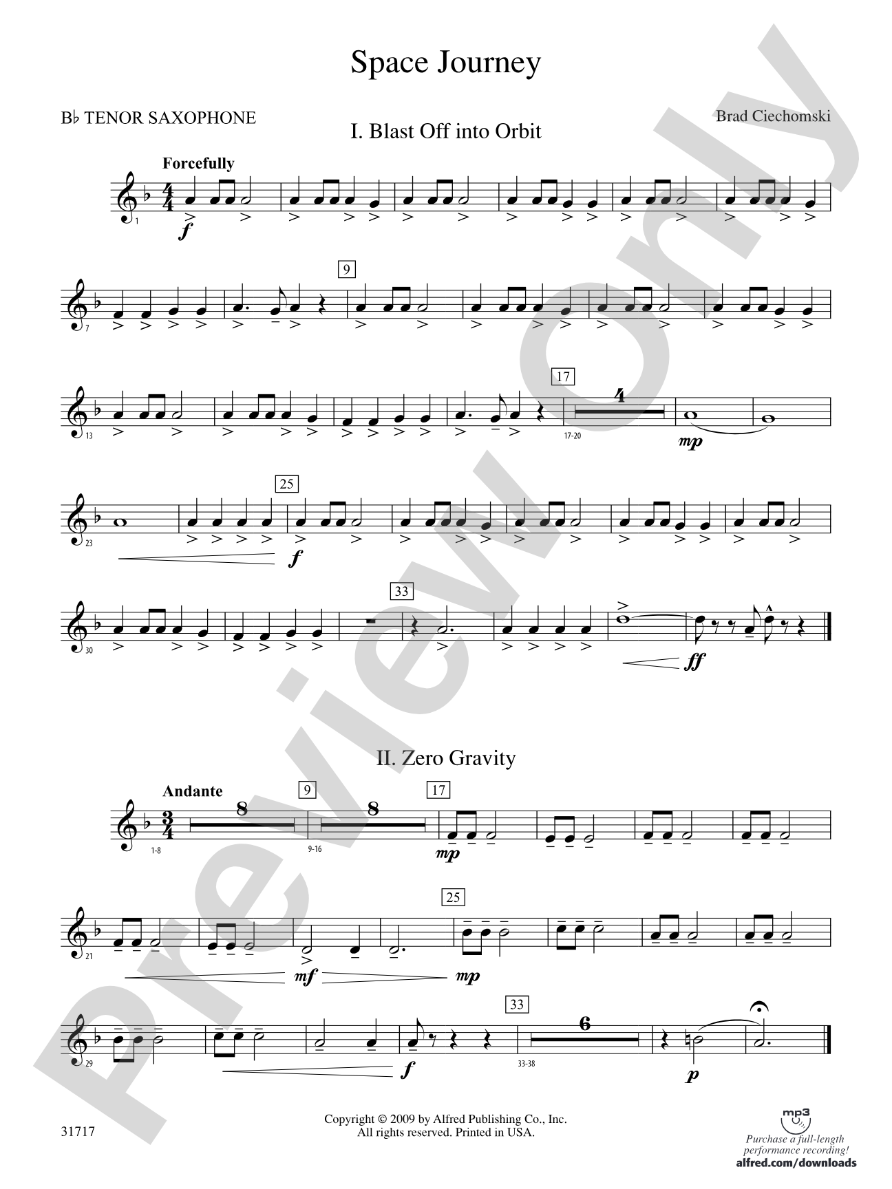 Space Journey: B-flat Tenor Saxophone